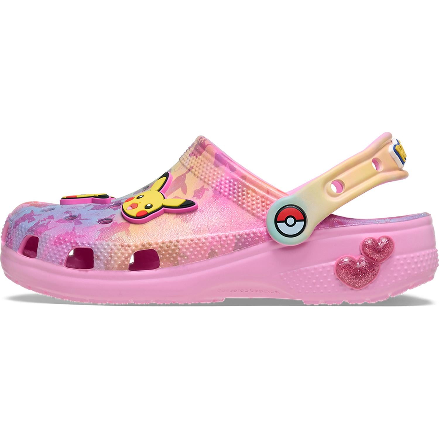 ZUECOS CROCS PIKACHU PINK CLASSIC CLOG K NIÑOS - 2