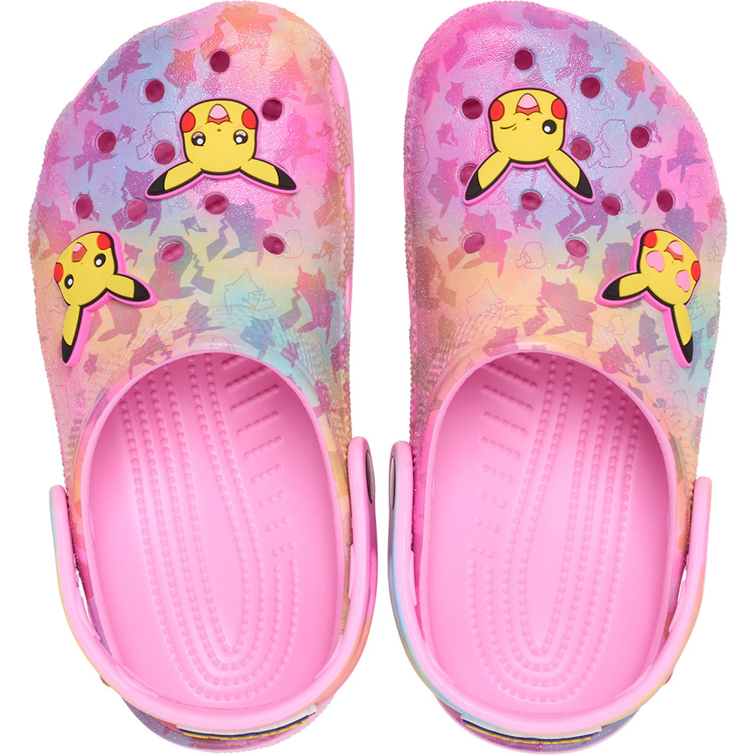 ZUECOS CROCS PIKACHU PINK CLASSIC CLOG K NIÑOS - 3