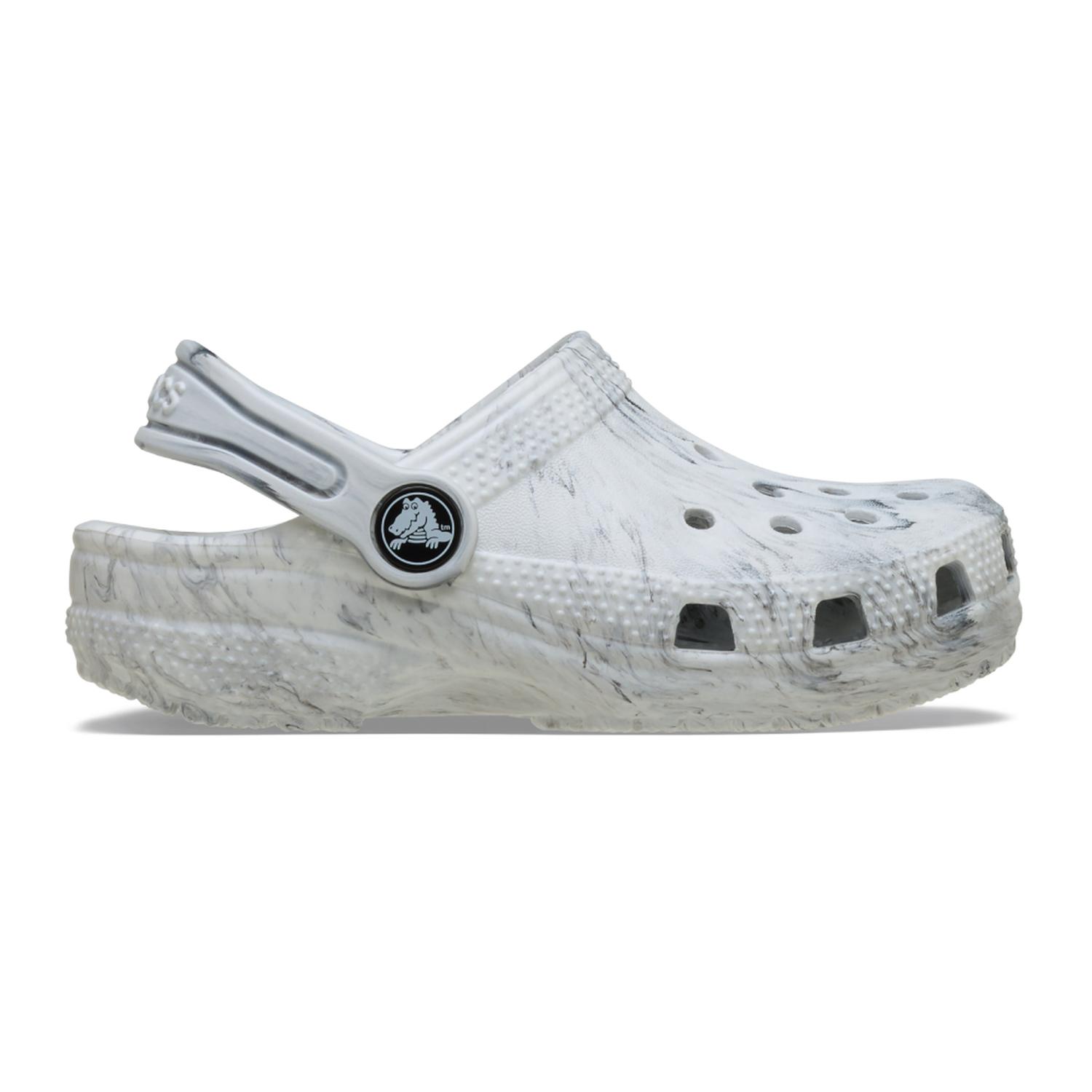 ZUECOS CROCS CLASSIC WATERCOLOR MARBLED CLOG T NIÑOS - 1