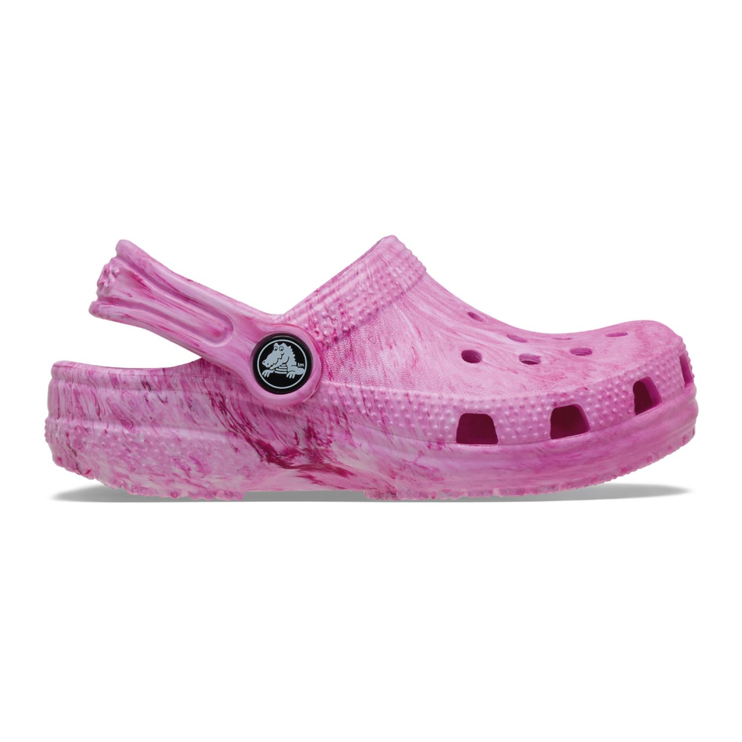 ZUECOS CROCS CLASSIC WATERCOLOR MARBLED CLOG T NIÑOS - 1