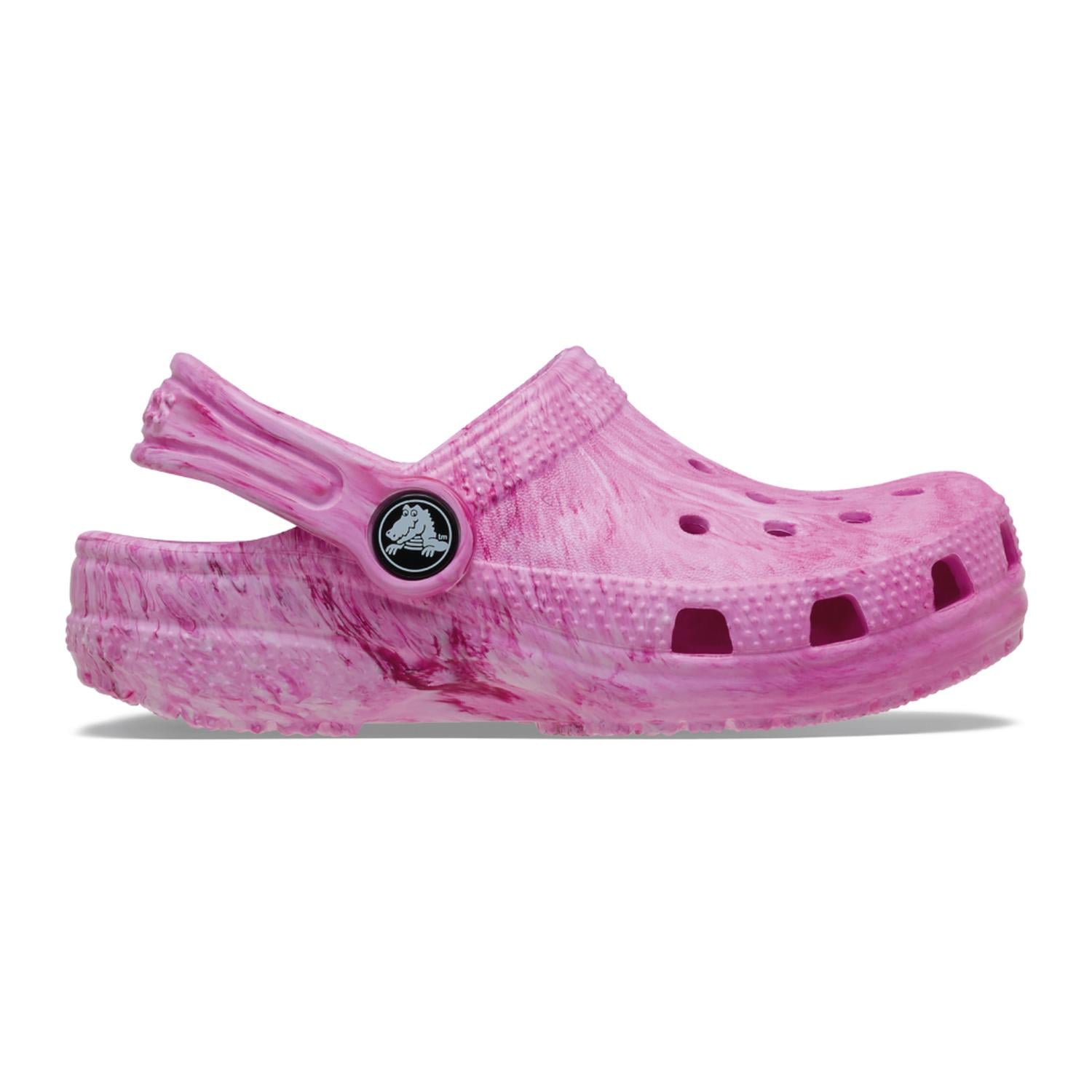 ZUECOS CROCS CLASSIC WATERCOLOR MARBLED CLOG T NIÑOS - 1