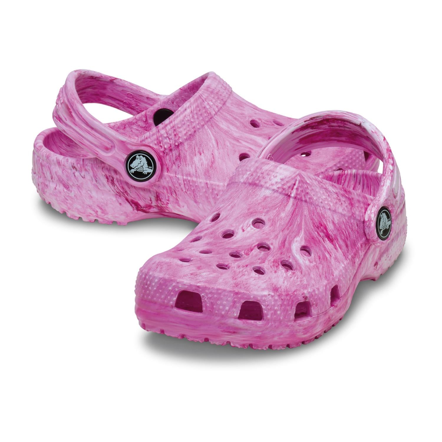 ZUECOS CROCS CLASSIC WATERCOLOR MARBLED CLOG T NIÑOS - 2