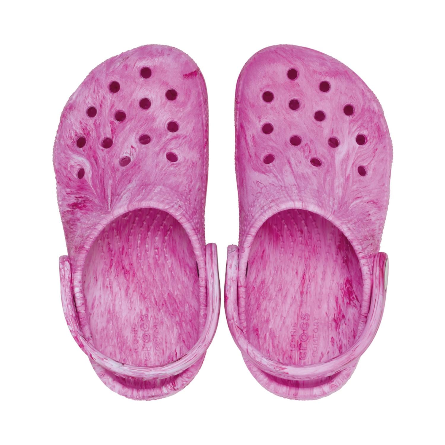 ZUECOS CROCS CLASSIC WATERCOLOR MARBLED CLOG T NIÑOS - 3