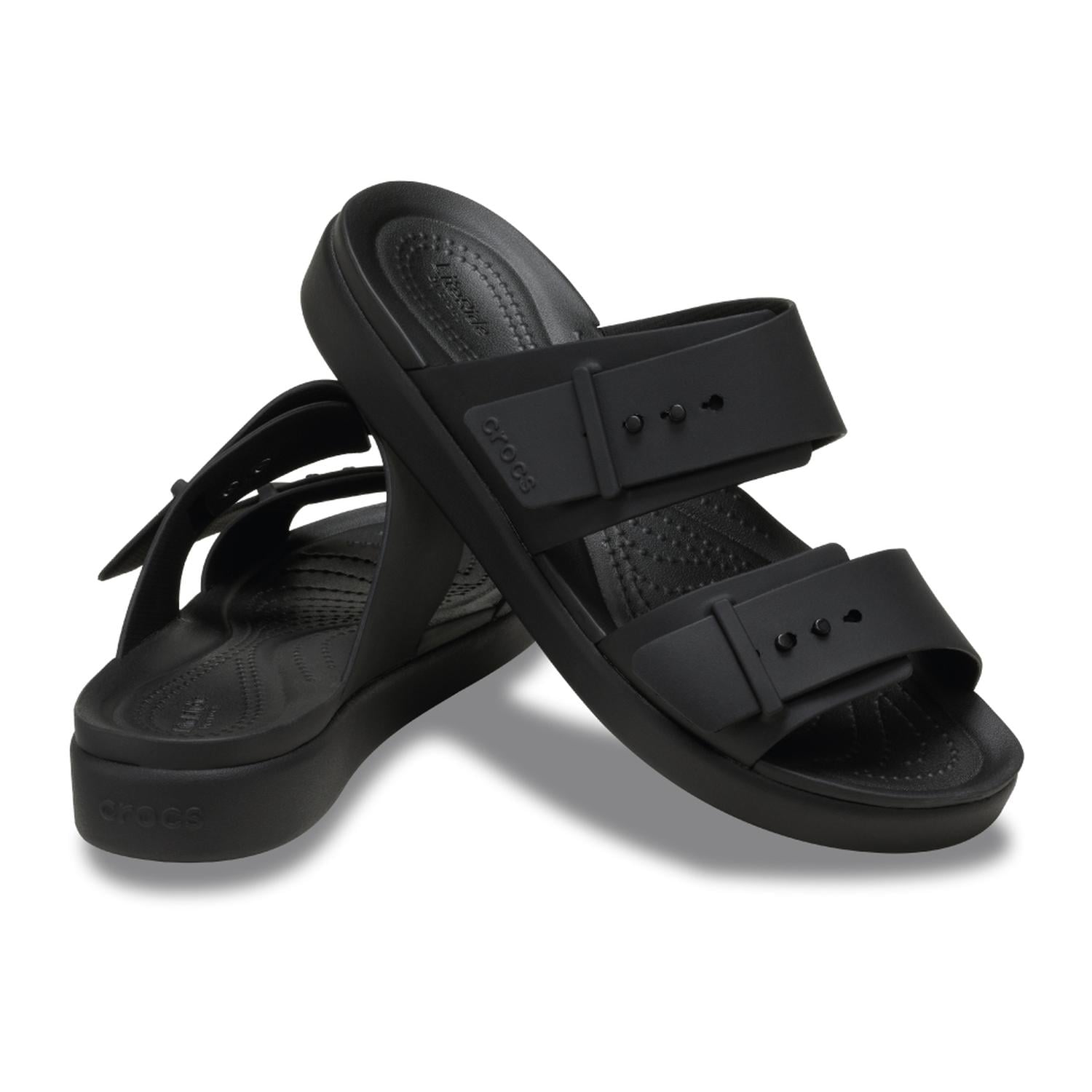 SANDALIAS CROCS BROOKLYN BUCKLE LOW W MUJER - 2