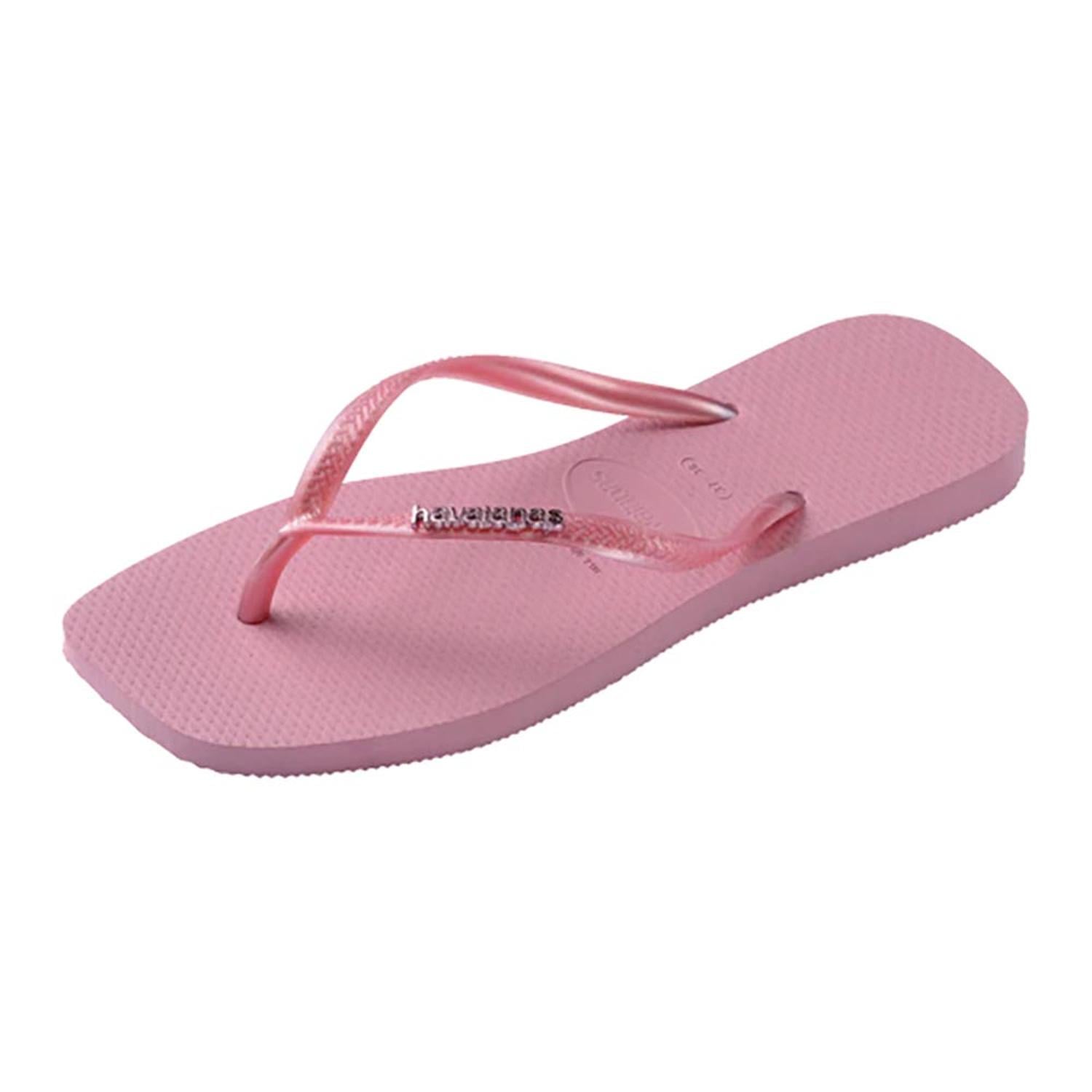 SANDALIAS HAVAIANAS SLIM SQUARE LOGO METALLIC MUJER - 3