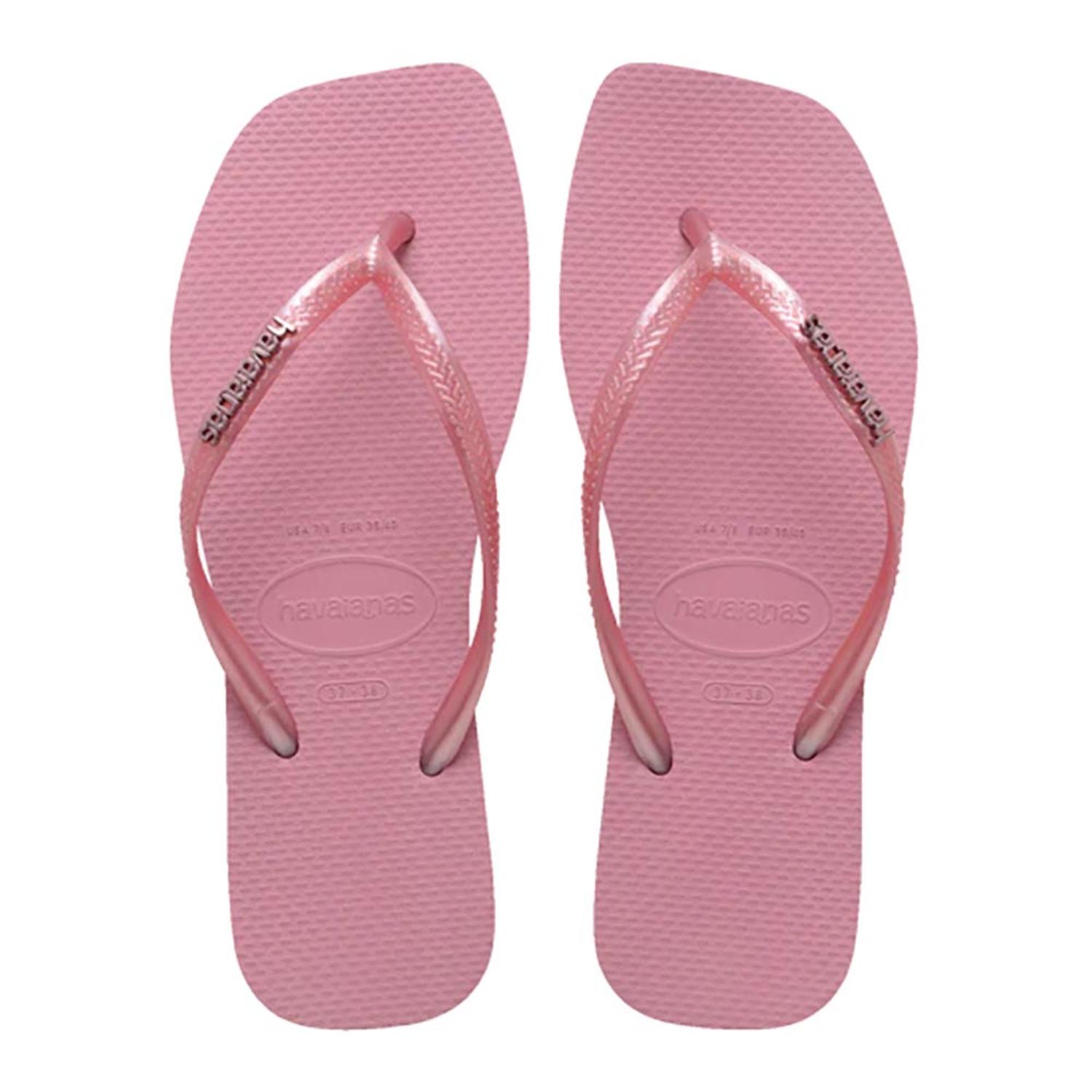 SANDALIAS HAVAIANAS SLIM SQUARE LOGO METALLIC MUJER - 4