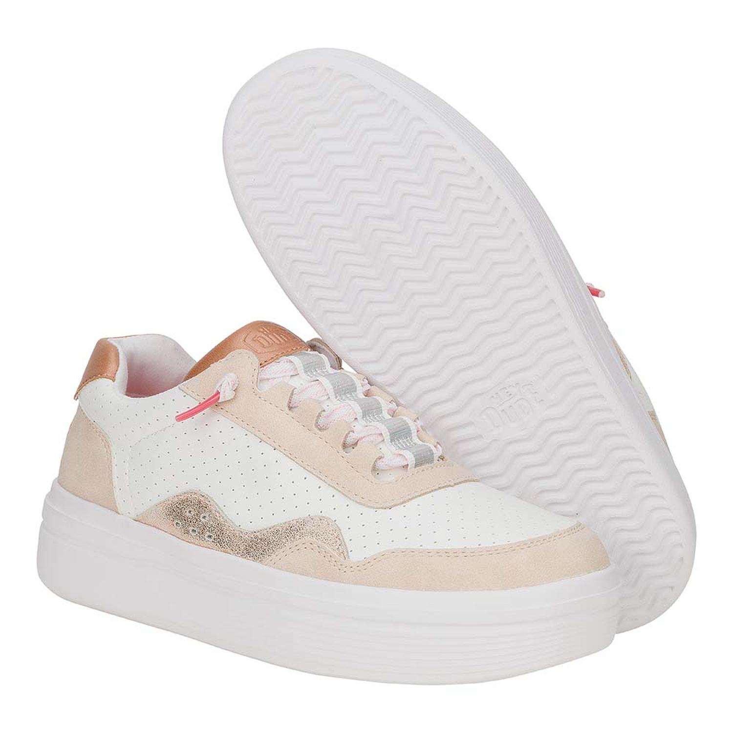 ZAPATILLAS HEY DUDE HUDSON LIFT SPORT SHIMMER MUJER - 3