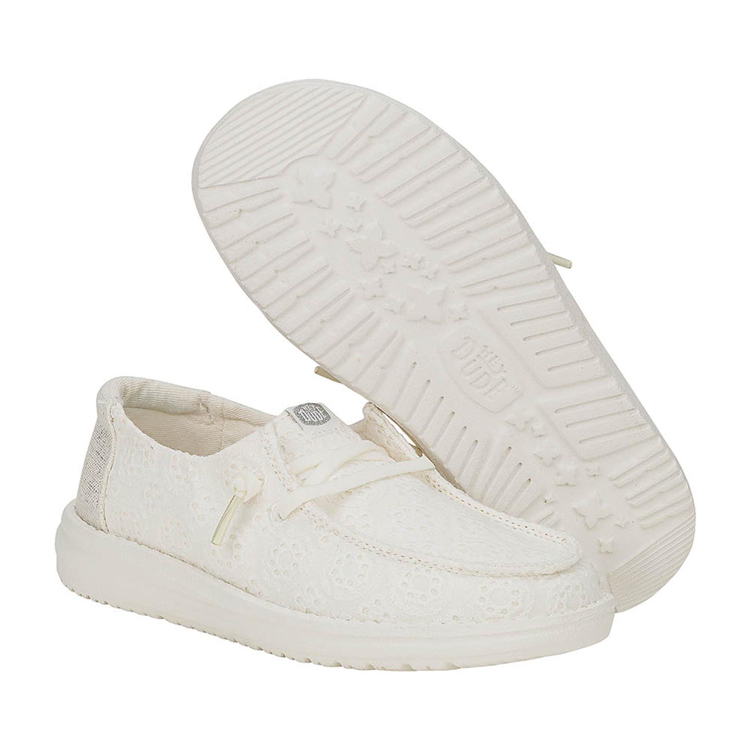 MOCASINES HEY DUDE WENDY Y EYELET LACE NIÑOS - 3