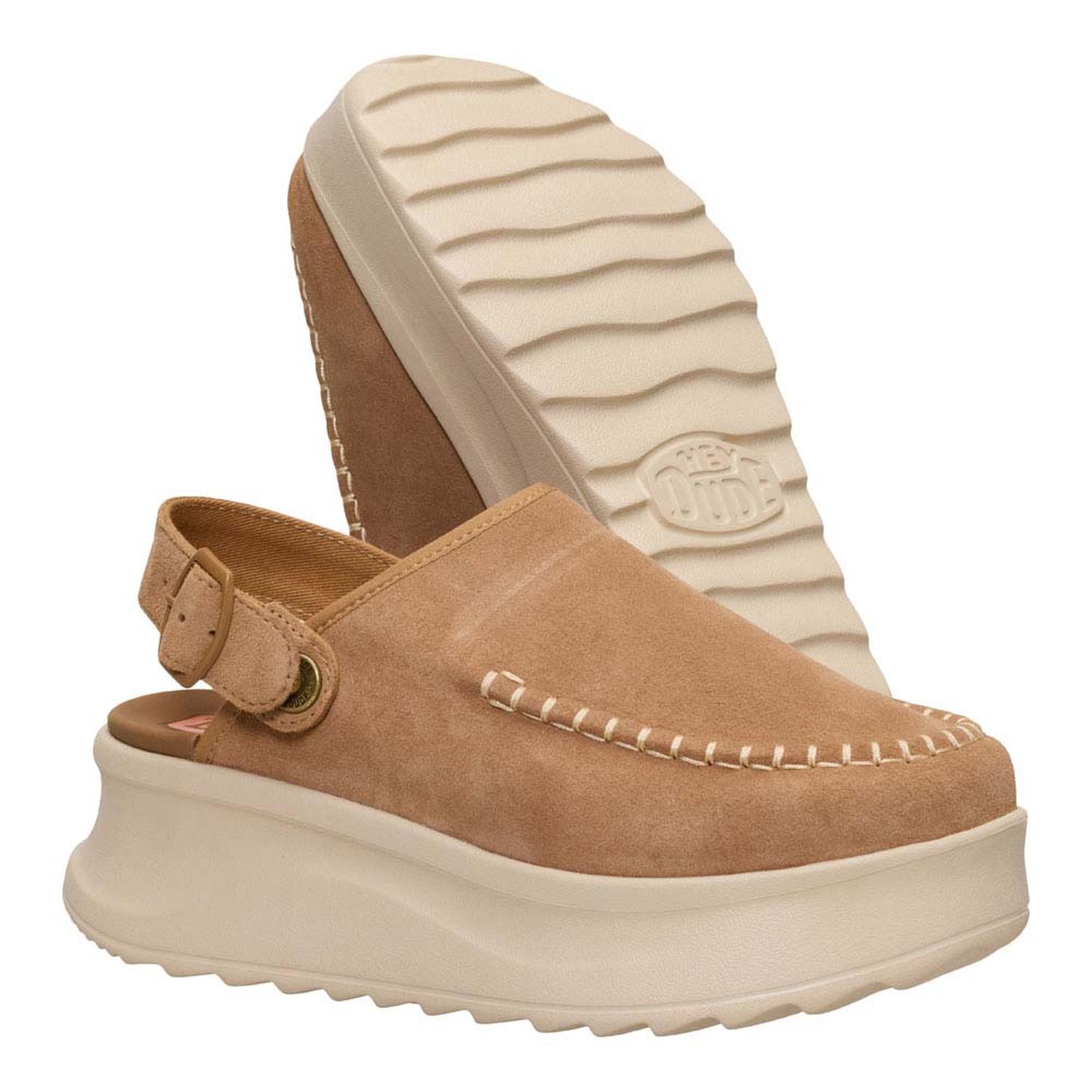 MOCASINES HEY DUDE DELRAY CLOG SUEDE MUJER - 3
