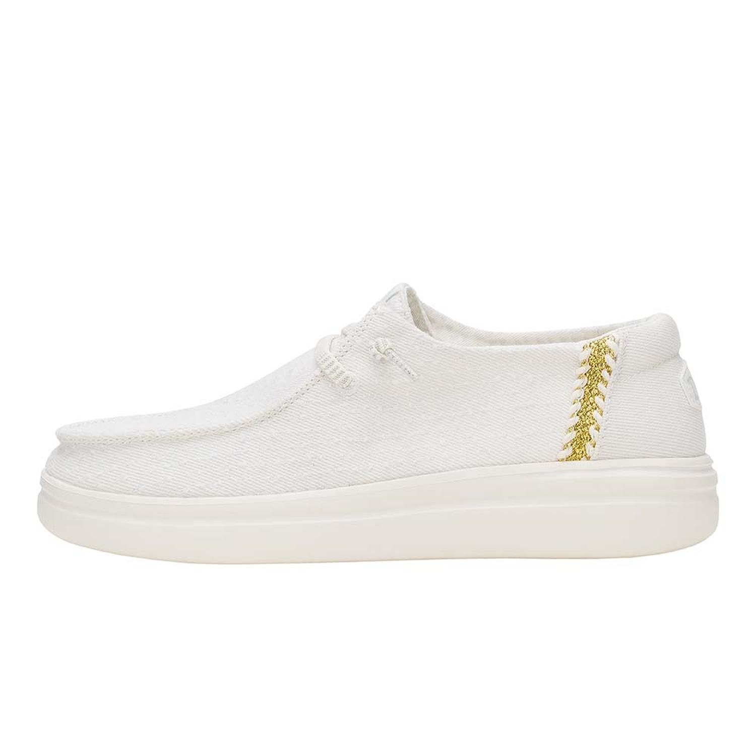MOCASINES HEY DUDE WENDY RISE PERF CANVAS MUJER - 1