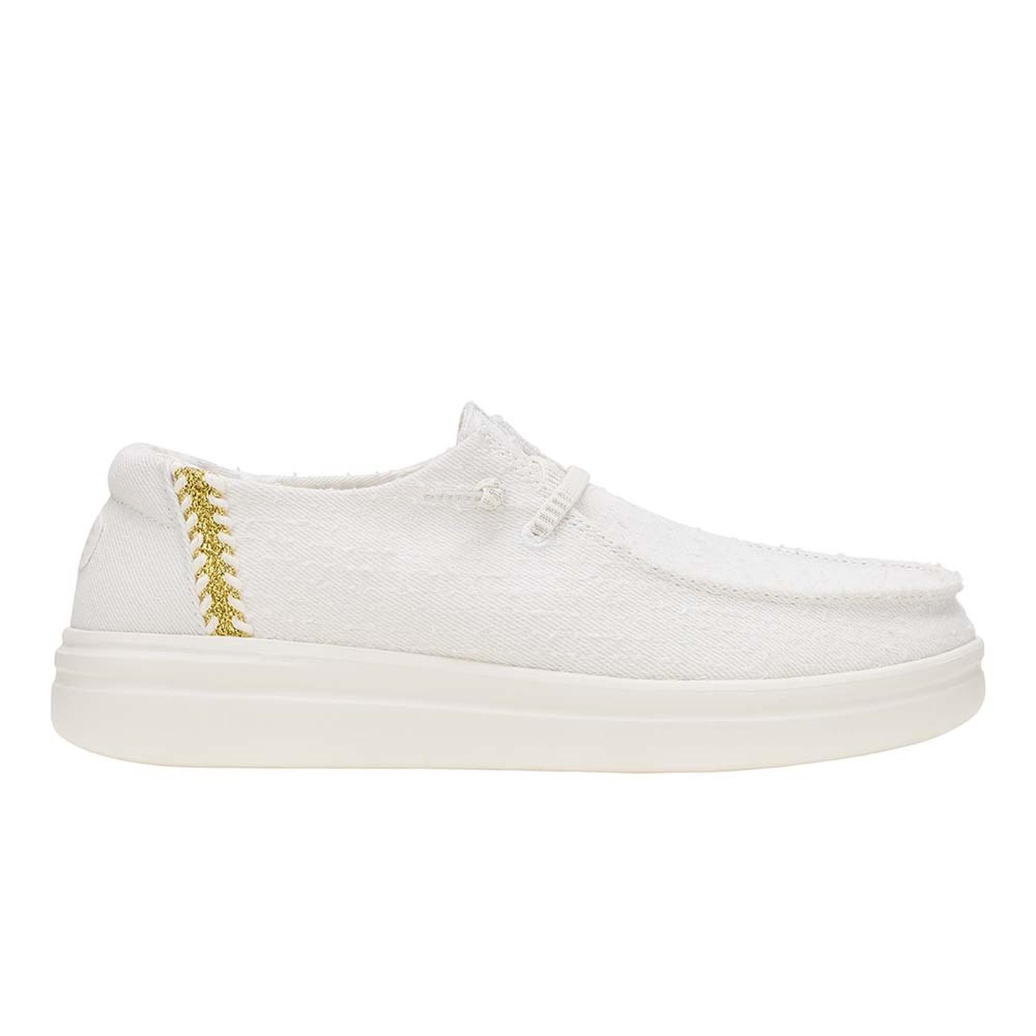 MOCASINES HEY DUDE WENDY RISE PERF CANVAS MUJER - 2