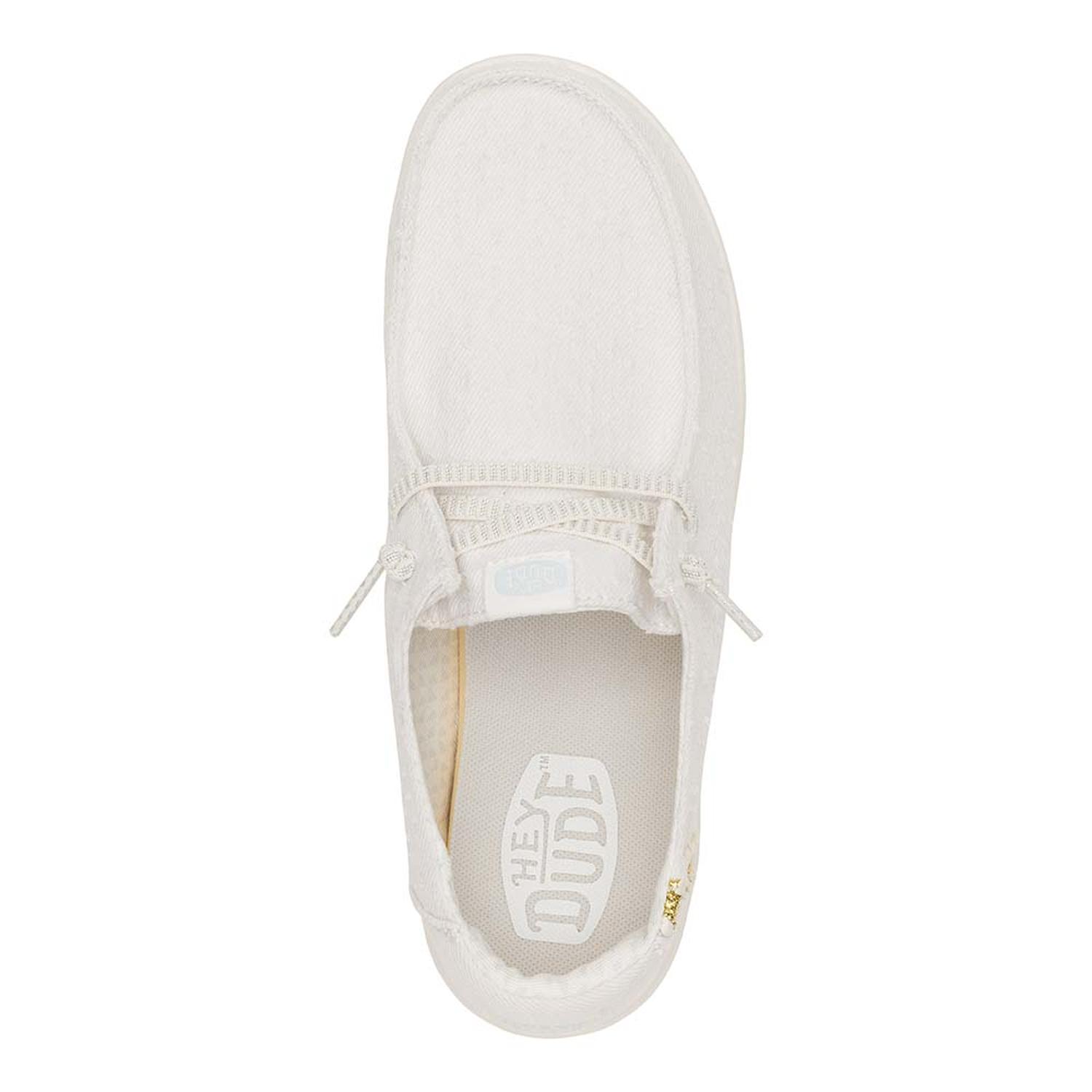 MOCASINES HEY DUDE WENDY RISE PERF CANVAS MUJER - 4