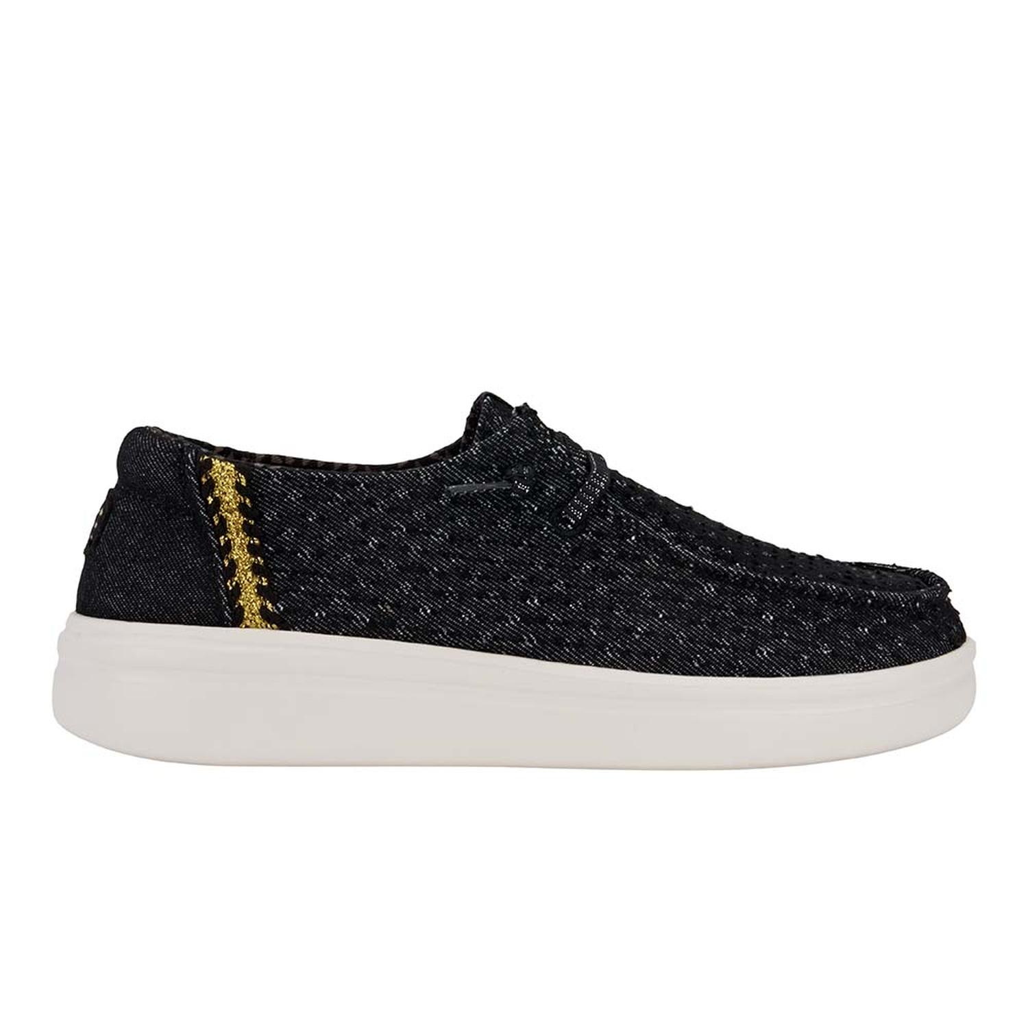 MOCASINES HEY DUDE WENDY RISE PERF CANVAS MUJER - 2
