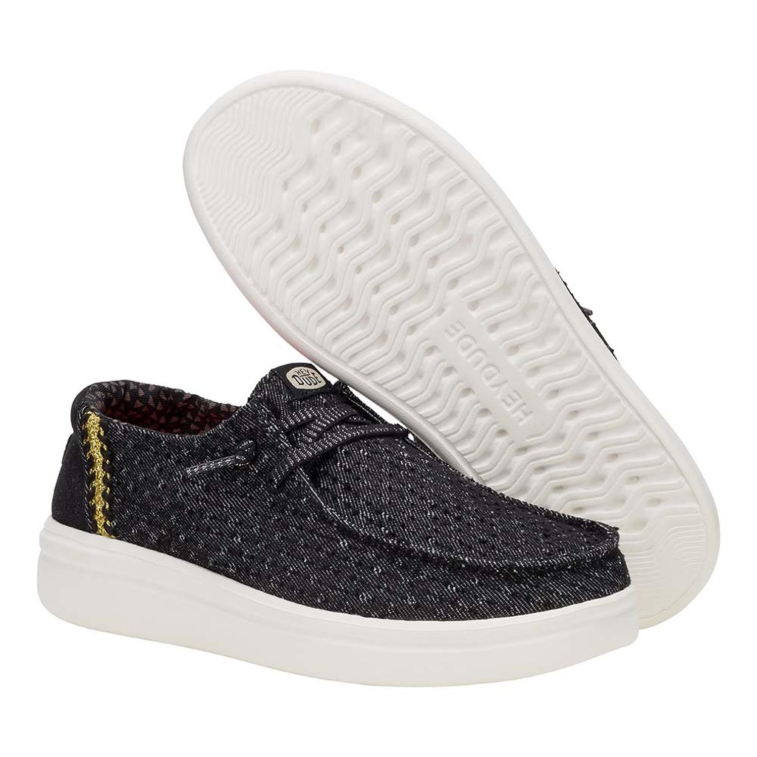 MOCASINES HEY DUDE WENDY RISE PERF CANVAS MUJER - 3
