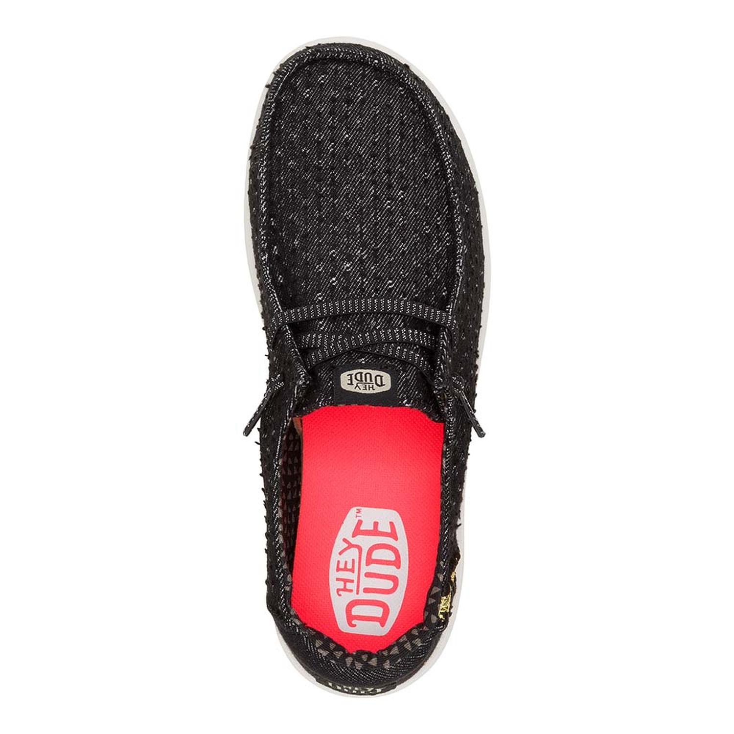 MOCASINES HEY DUDE WENDY RISE PERF CANVAS MUJER - 4