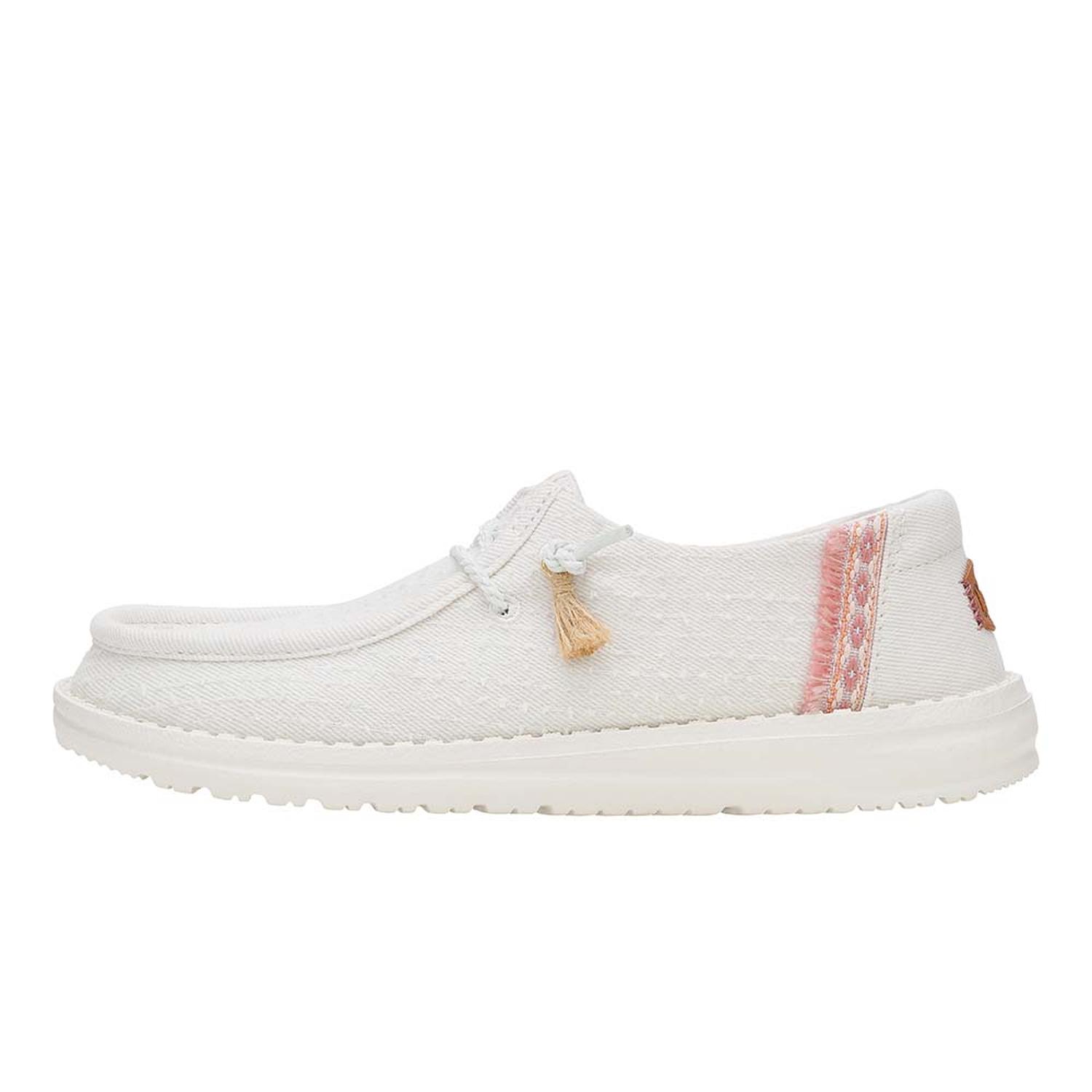 MOCASINES HEY DUDE WENDY PERF CANVAS MUJER - 1