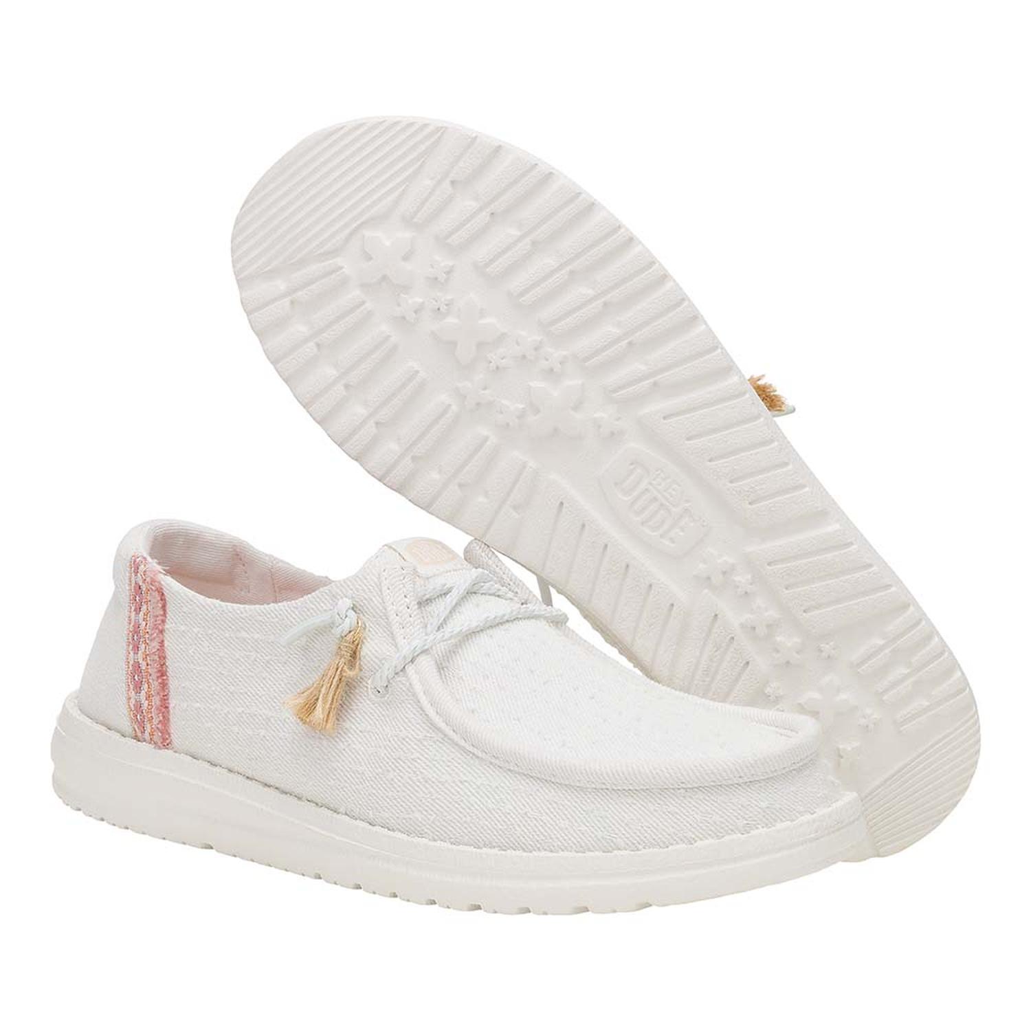 MOCASINES HEY DUDE WENDY PERF CANVAS MUJER - 3