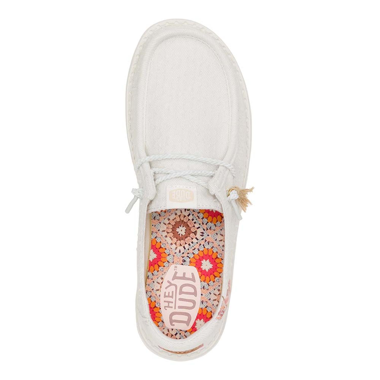 MOCASINES HEY DUDE WENDY PERF CANVAS MUJER - 4