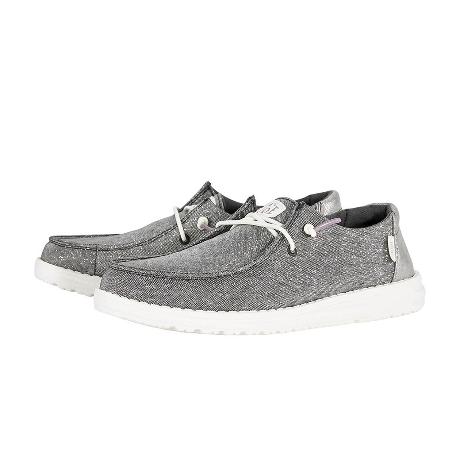 MOCASINES HEY DUDE WENDY METALLIC SPARKLE MUJER - 2
