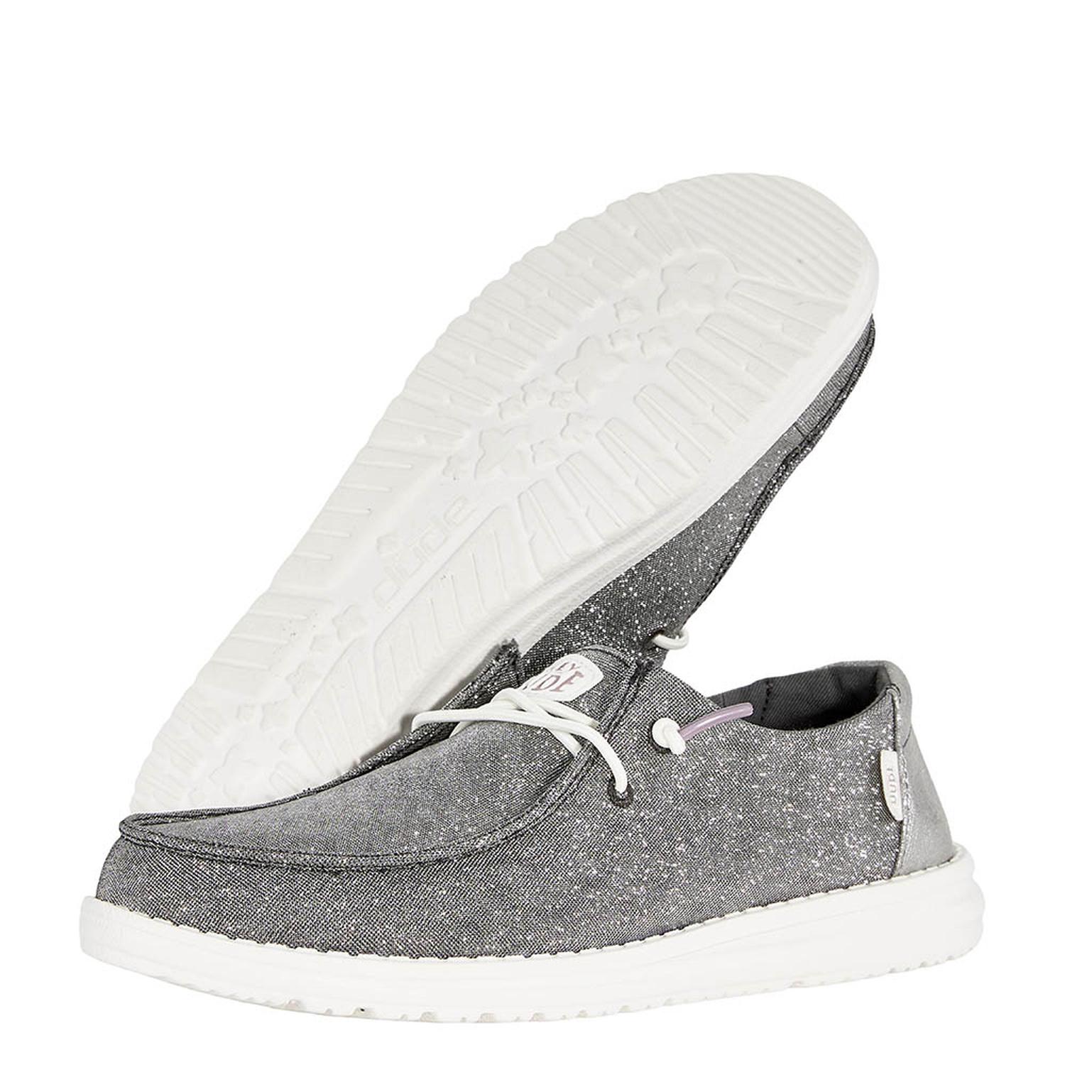 MOCASINES HEY DUDE WENDY METALLIC SPARKLE MUJER - 3
