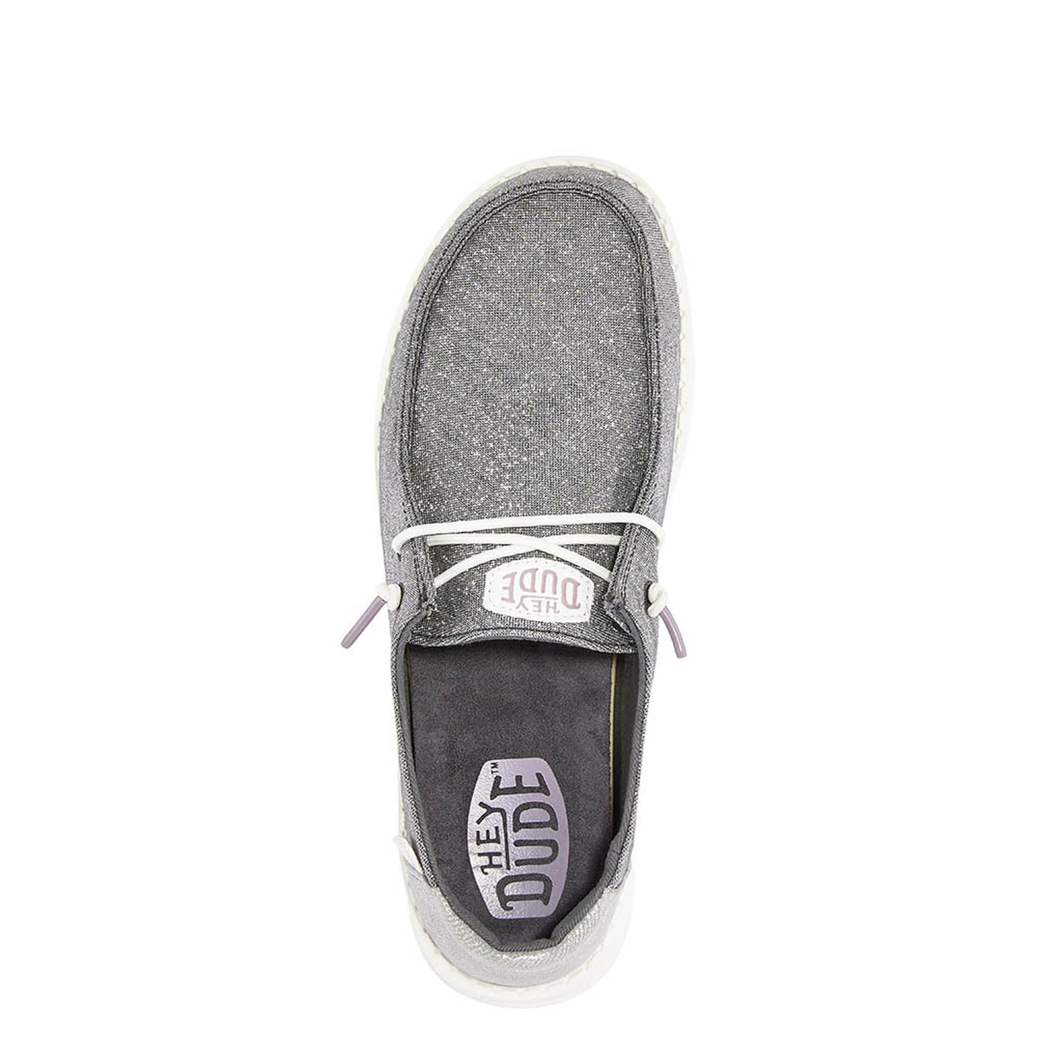MOCASINES HEY DUDE WENDY METALLIC SPARKLE MUJER - 6
