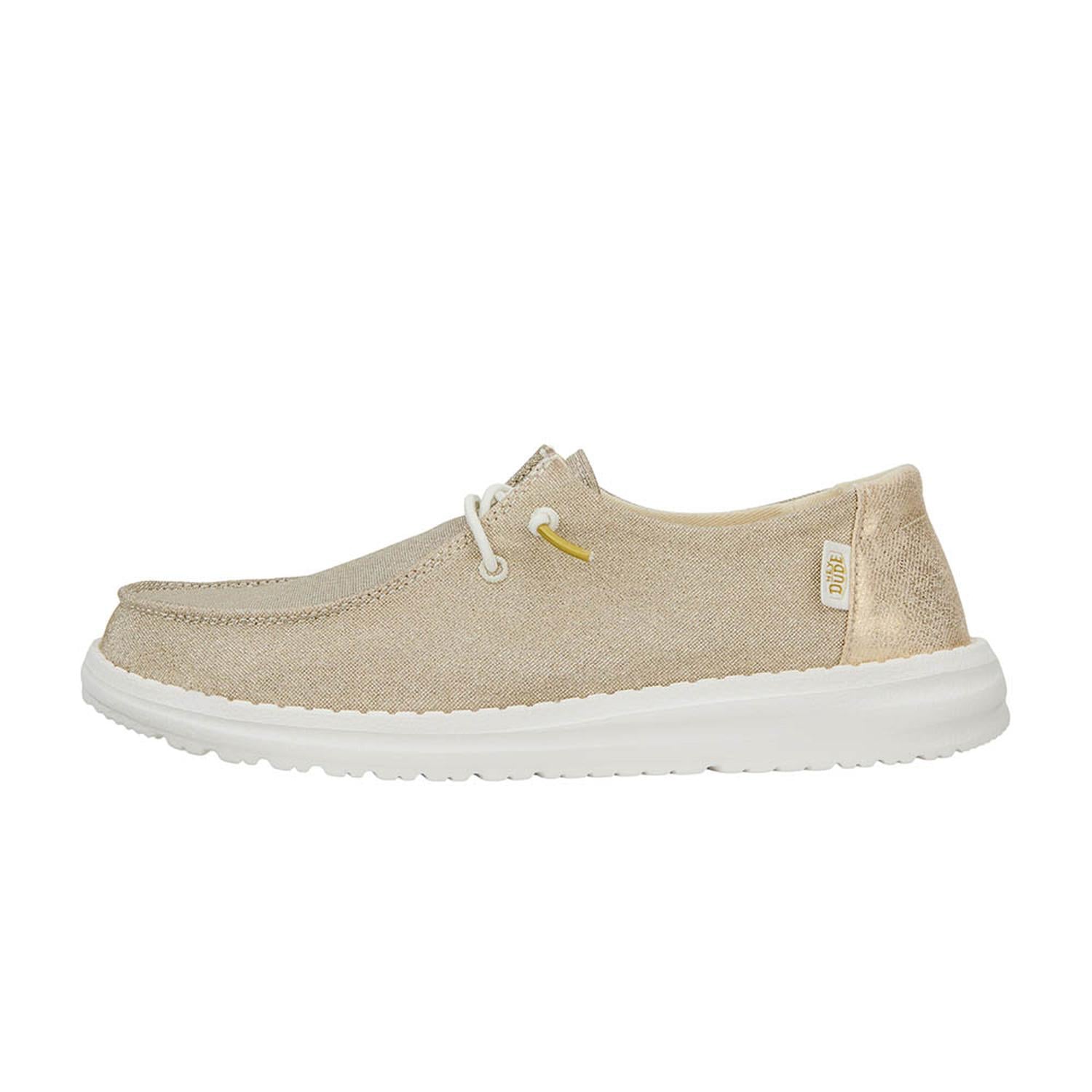 MOCASINES HEY DUDE WENDY METALLIC SPARKLE MUJER - 1