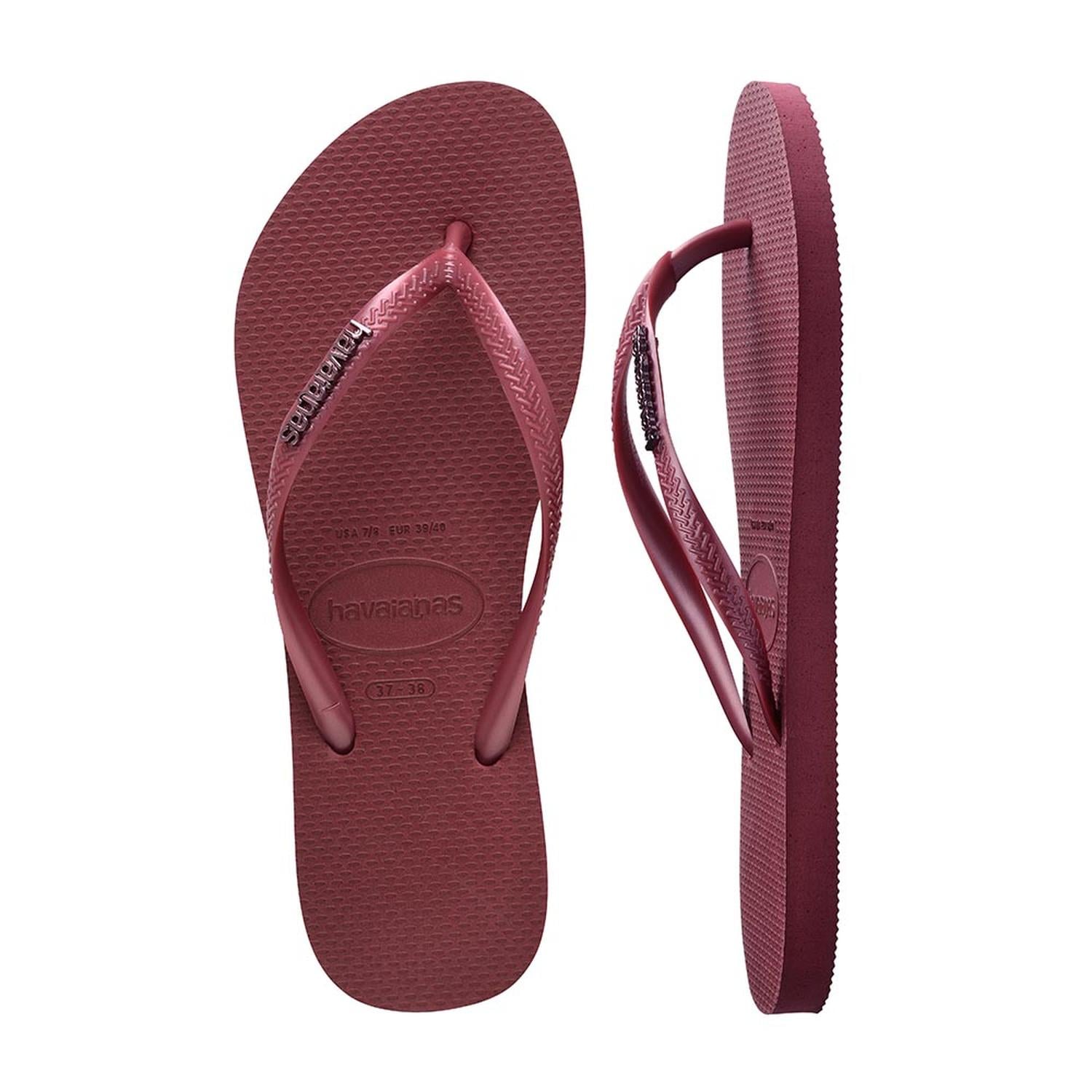 SANDALIAS HAVAIANAS SLIM LOGO METALLIC MUJER - 4