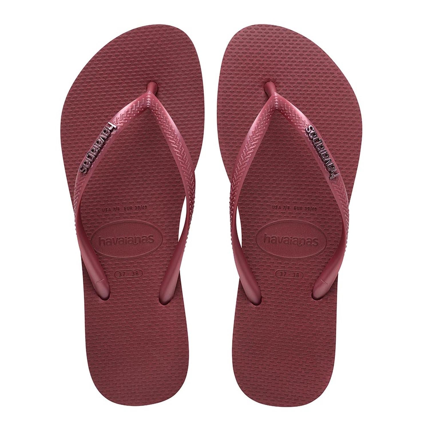SANDALIAS HAVAIANAS SLIM LOGO METALLIC MUJER - 6