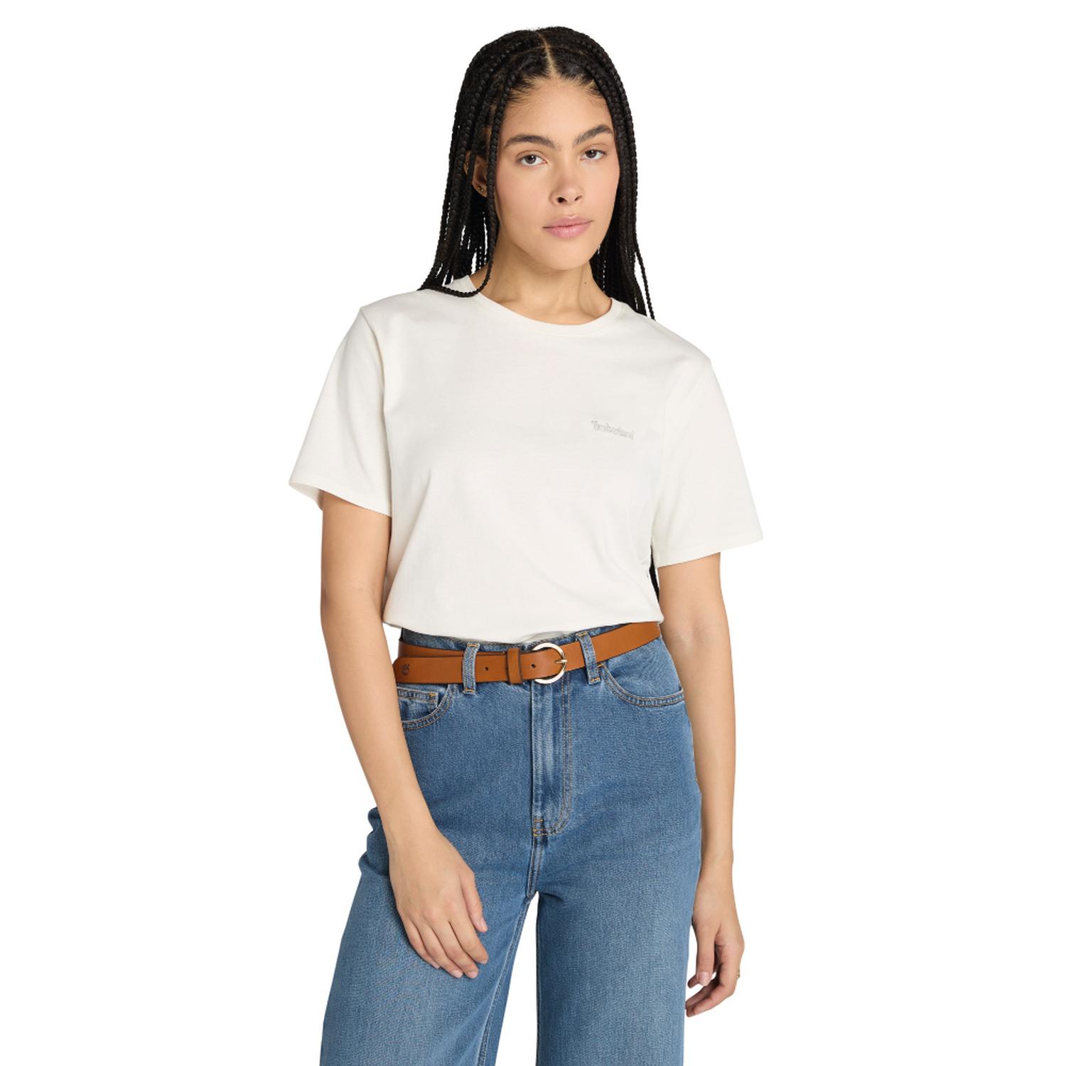 POLO TIMBERLAND SHORT-SLEEVE EMBROIDERED LOGO TEE MUJER - 1
