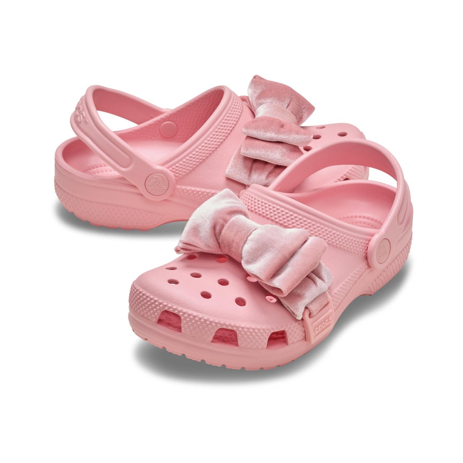 ZUECOS CROCS CLASSIC VELVET BOW CLOG K NIÑOS - 2
