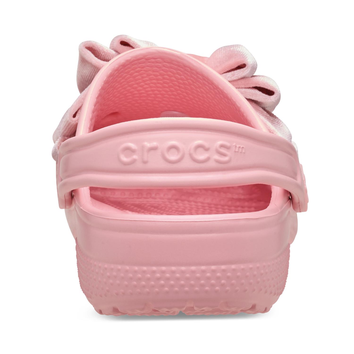 ZUECOS CROCS CLASSIC VELVET BOW CLOG K NIÑOS - 4
