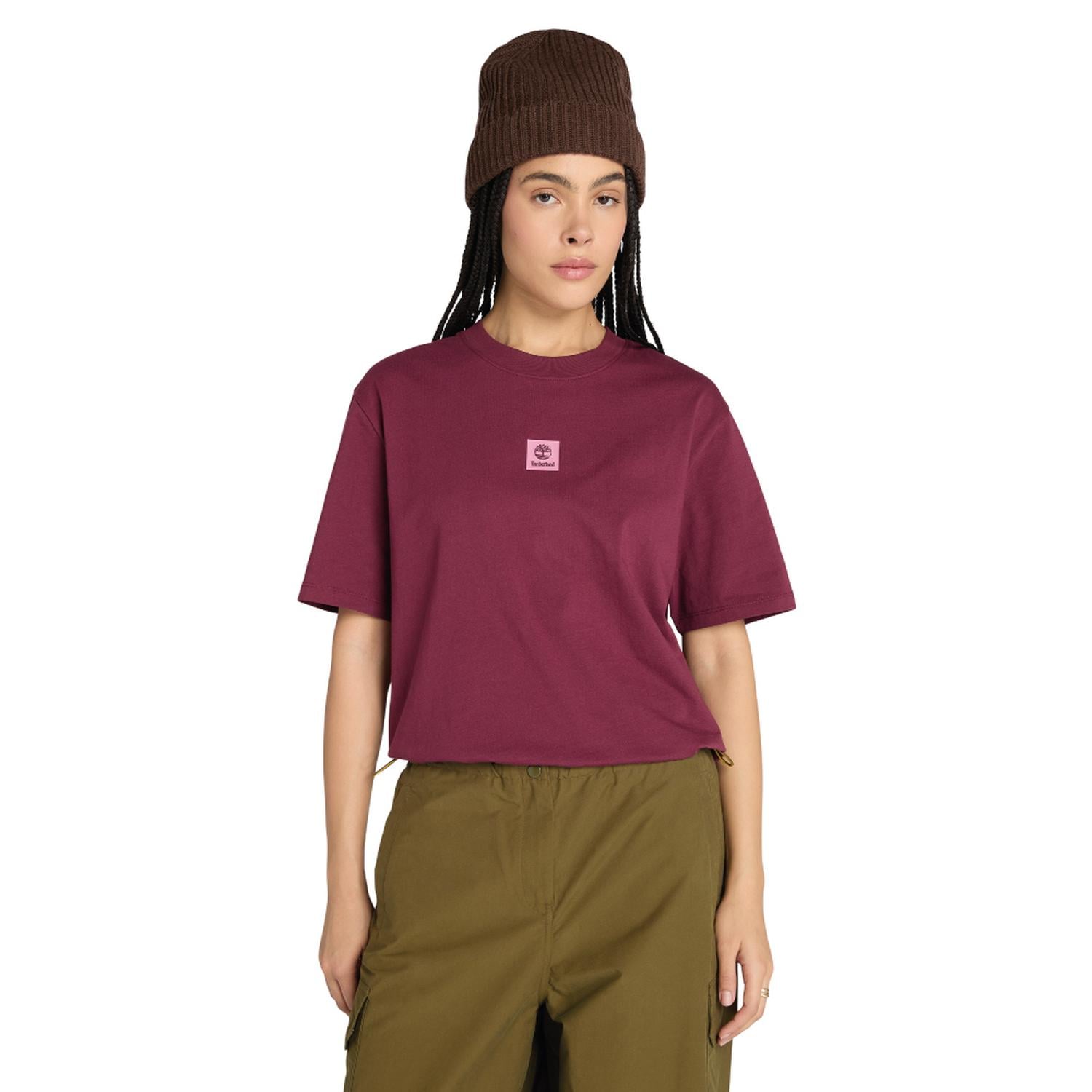 POLO TIMBERLAND STACK LOGO SHORT-SLEEVE TEE MUJER - 1