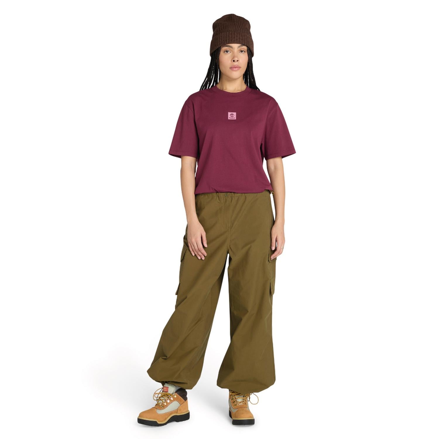 POLO TIMBERLAND STACK LOGO SHORT-SLEEVE TEE MUJER - 2