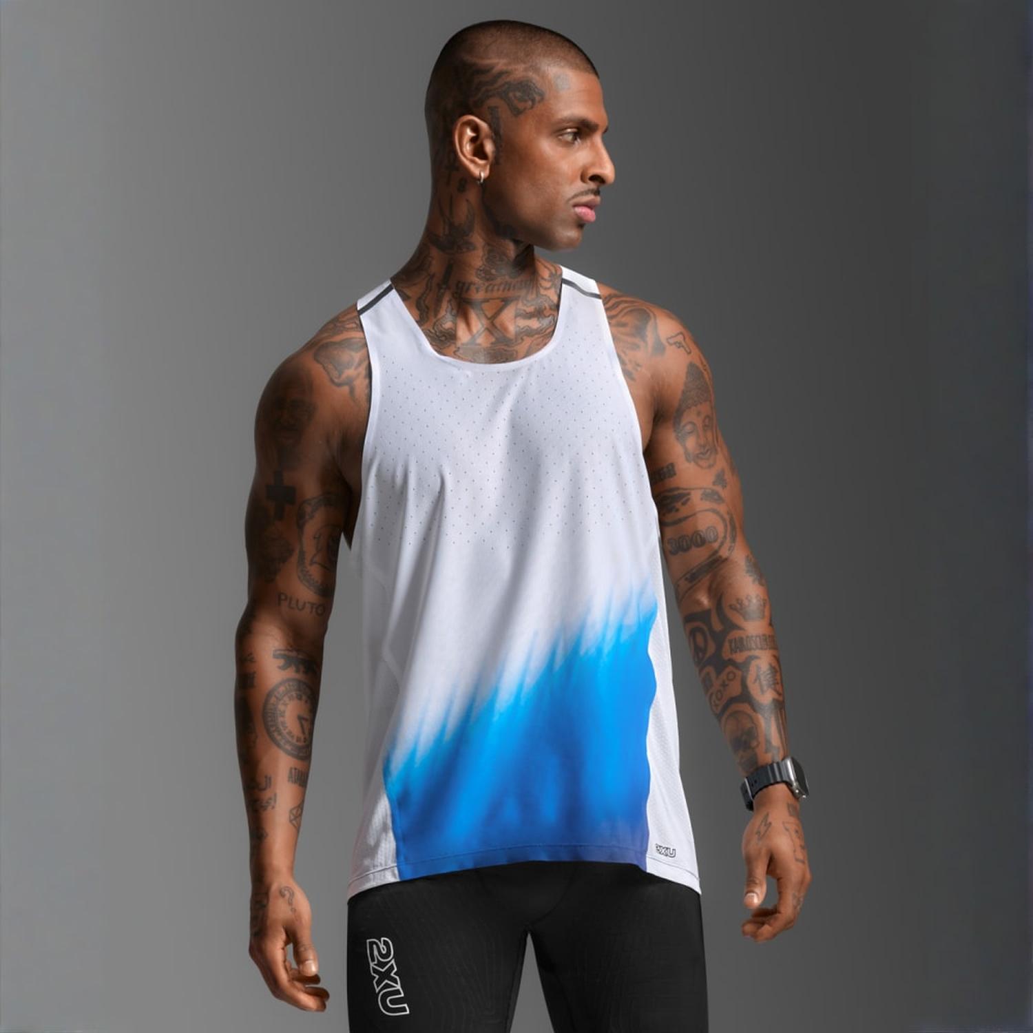 BIVIDI 2XU LIGHT SPEED REACT SINGLET HOMBRE - 1