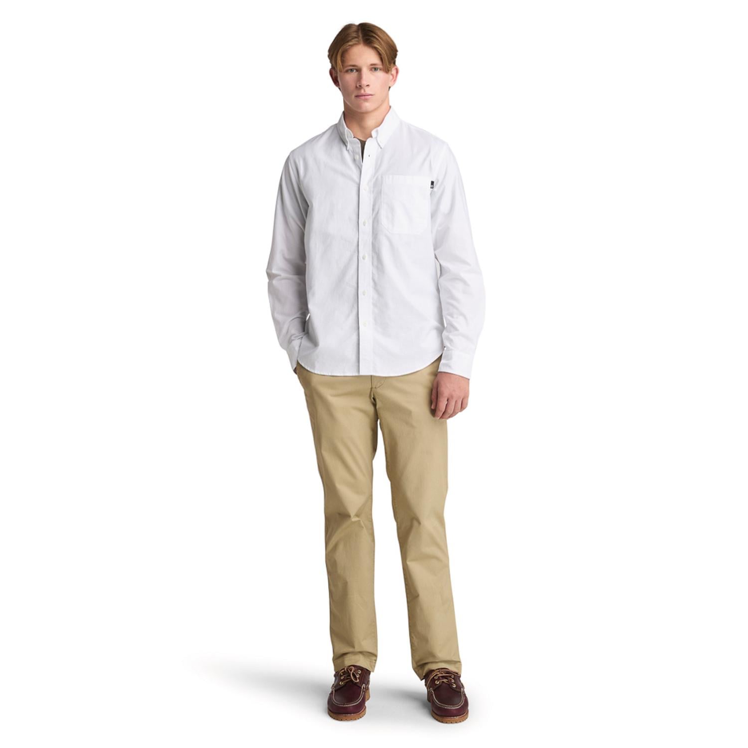 CAMISA TIMBERLAND GALE RIVER YARN DYED OXFORD LS SHIRT HOMBRE - 2