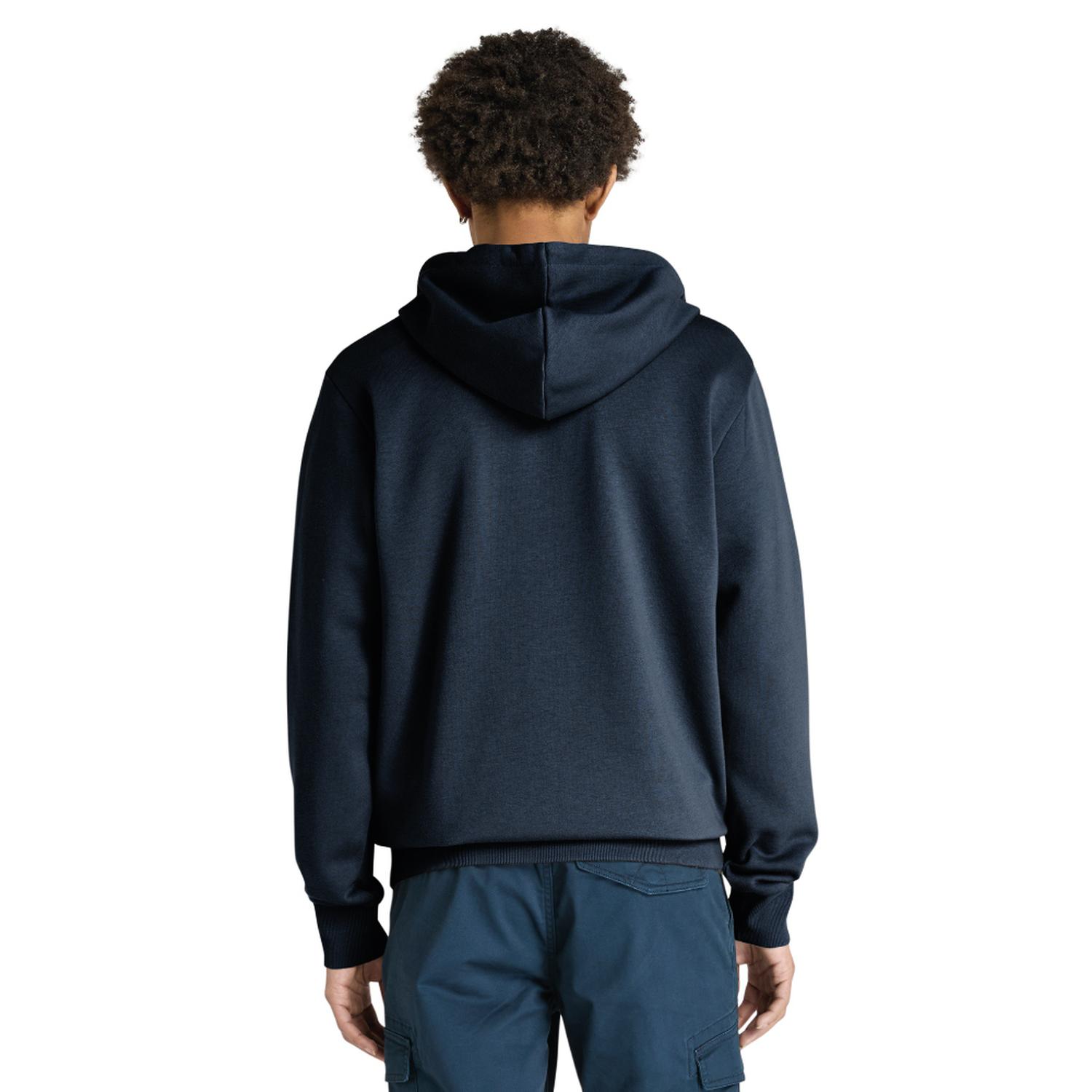 POLERA TIMBERLAND OYSTER RIVER CHEST LOGO BRUSHBACK ZIP HOODIE HOMBRE - 3