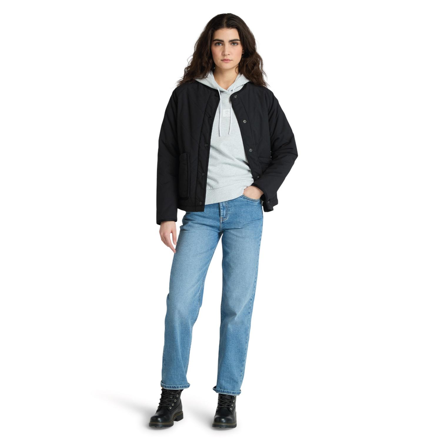 POLERA TIMBERLAND STACK LOGO LOOP BACK HOODIE MUJER - 2