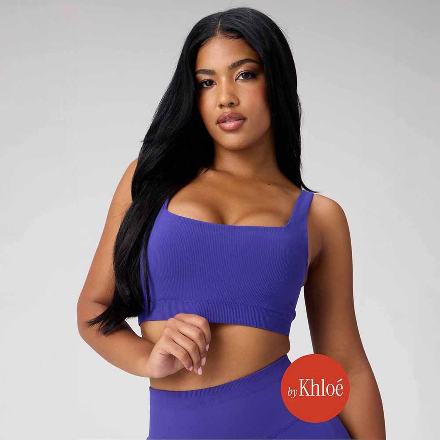 TOP FABLETICS SLEEK SEAMLESS SQUARE NECK LOW IMPACT BRA MUJER - 1