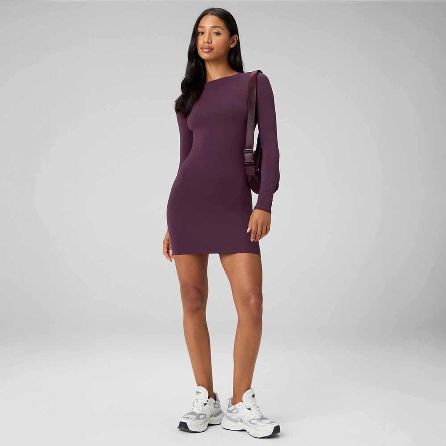 VESTIDO FABLETICS SEAMLESS LONG-SLEEVE MINI DRESS MUJER - 5