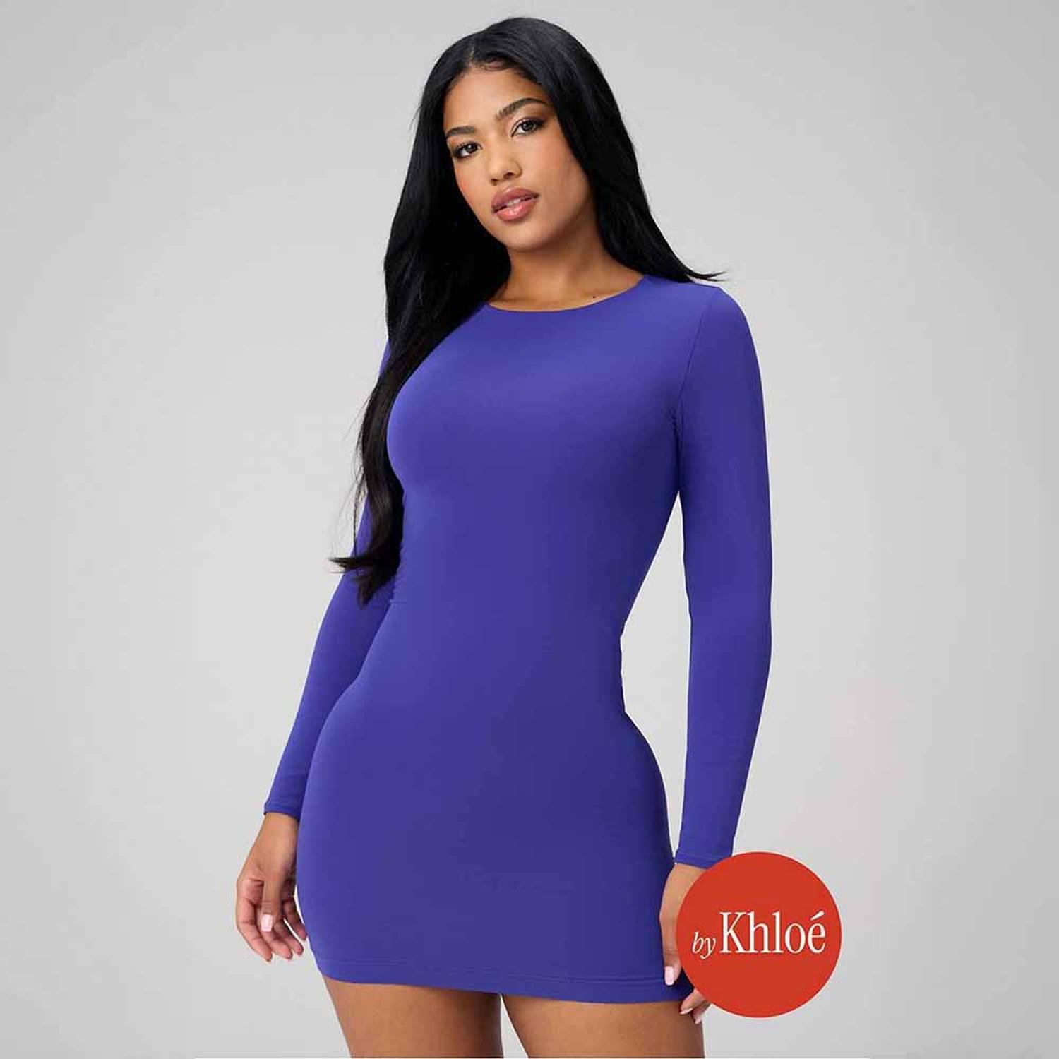 VESTIDO FABLETICS SEAMLESS LONG-SLEEVE MINI DRESS MUJER - 1