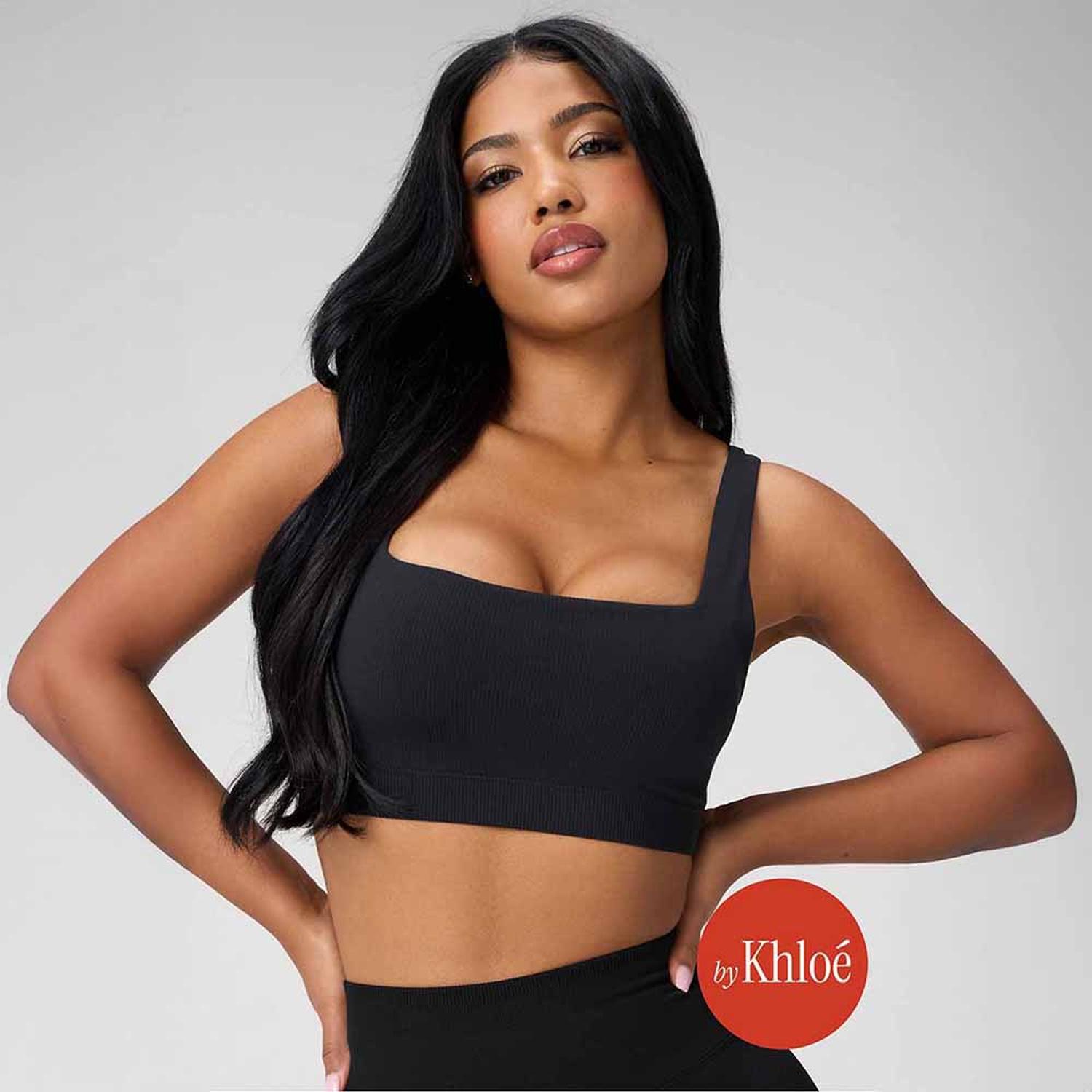 TOP FABLETICS SLEEK SEAMLESS SQUARE NECK LOW IMPACT BRA MUJER - 1