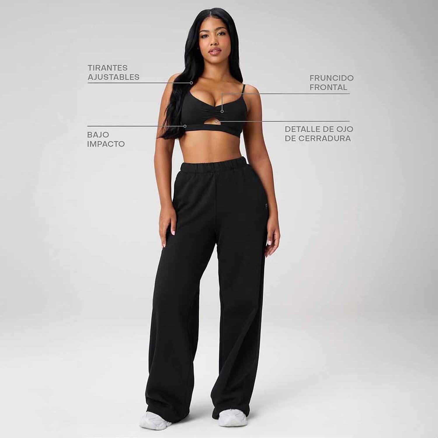 TOP FABLETICS PURELUXE KEYHOLE LOW IMPACT BRA MUJER - 3
