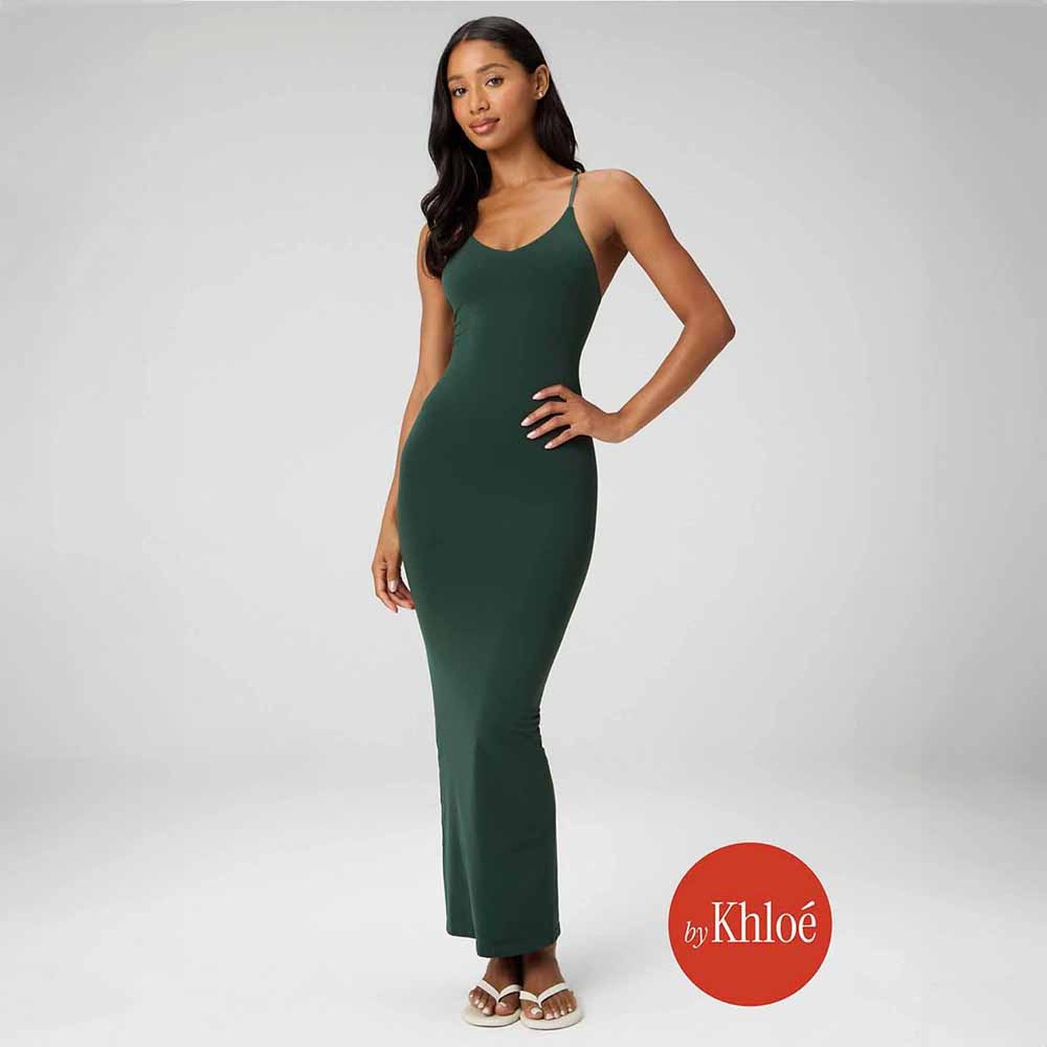 VESTIDO FABLETICS STRAPPY SEAMLESS MAXI DRESS MUJER - 1