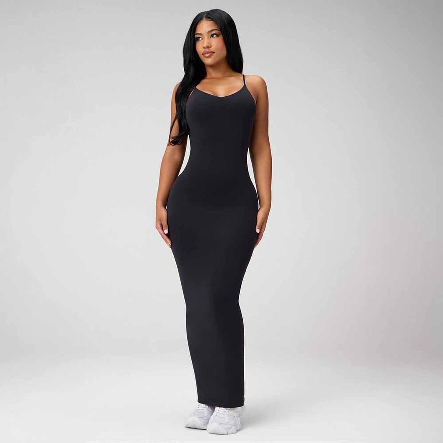 VESTIDO FABLETICS STRAPPY SEAMLESS MAXI DRESS MUJER - 2