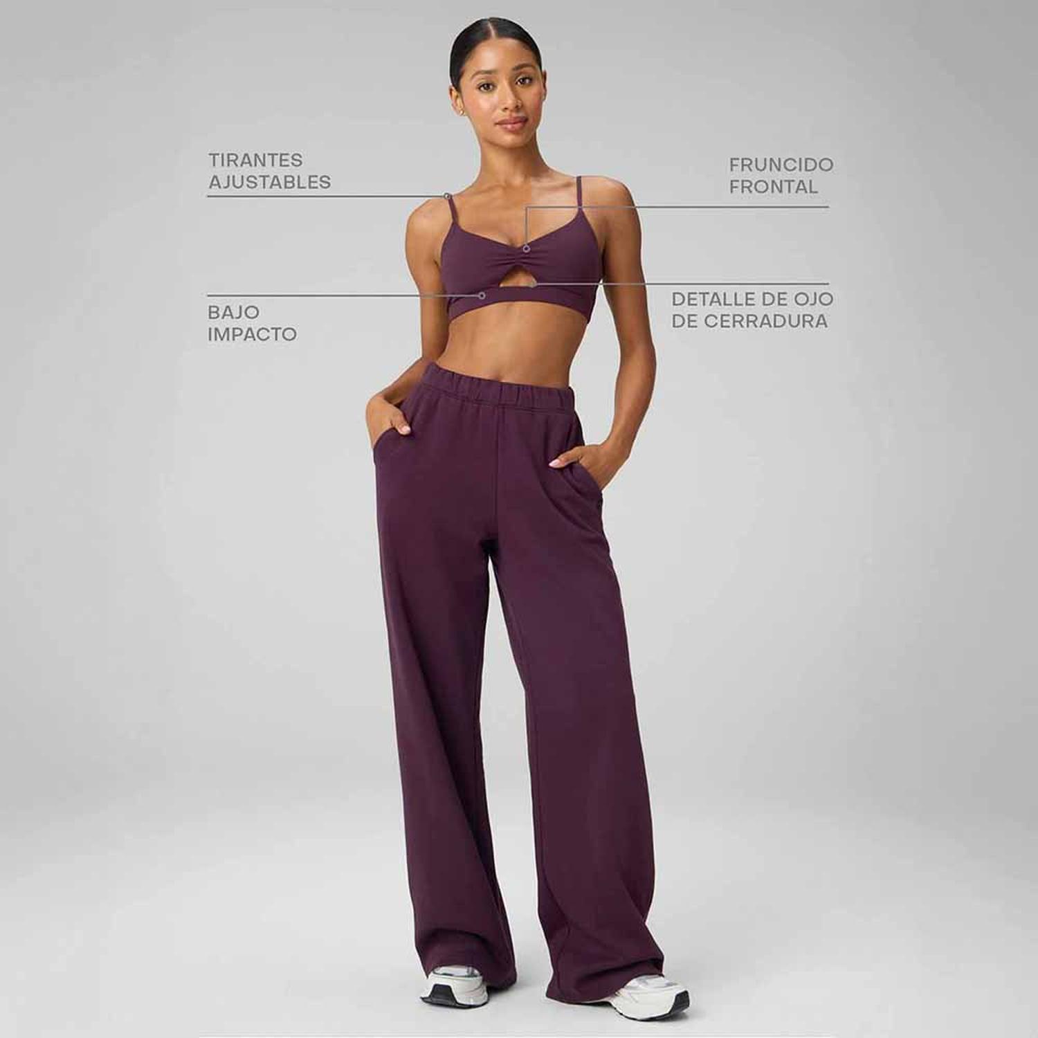 TOP FABLETICS PURELUXE KEYHOLE LOW IMPACT BRA MUJER - 3