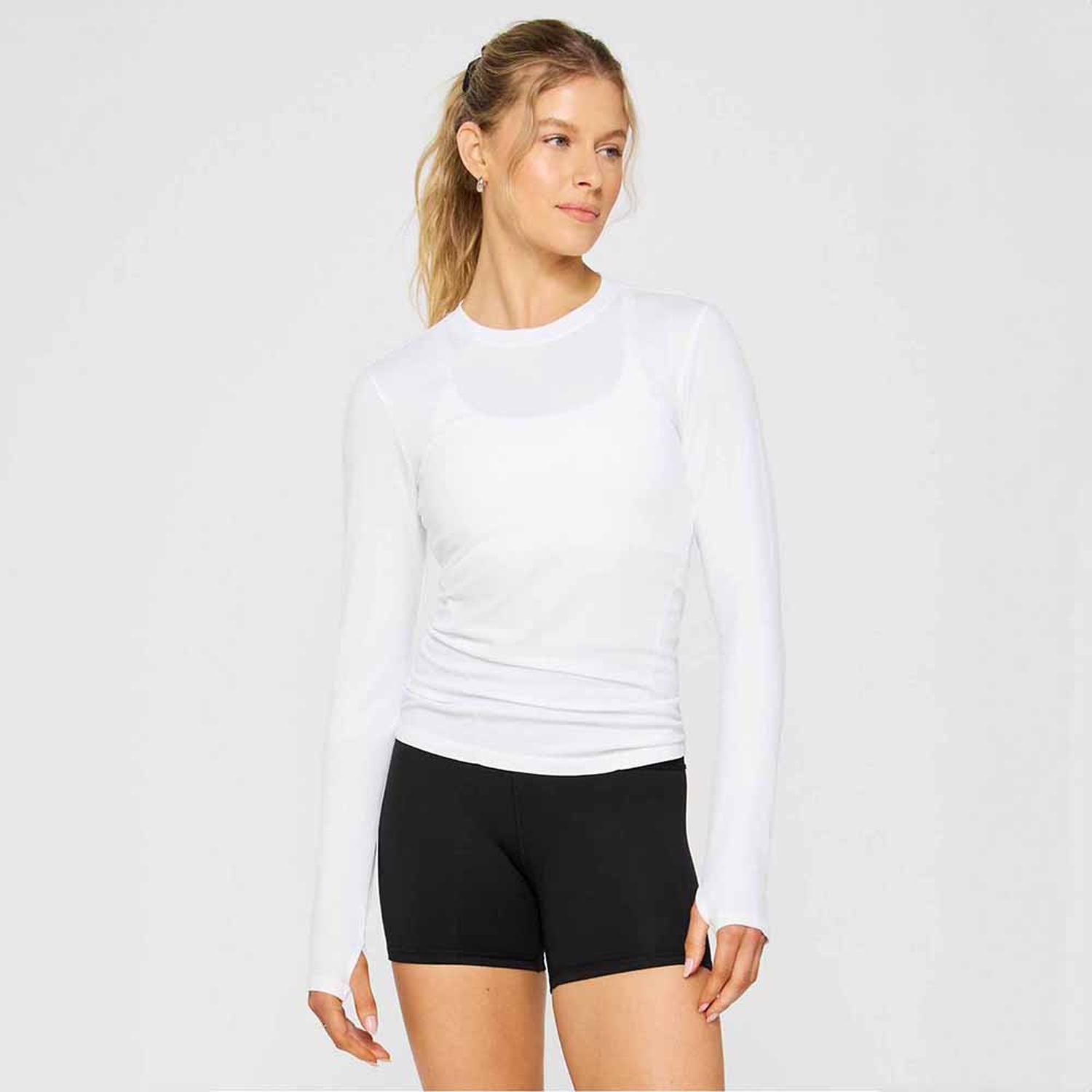 POLO FABLETICS FEATHER TECH+ LONG-SLEEVE TOP MUJER - 1