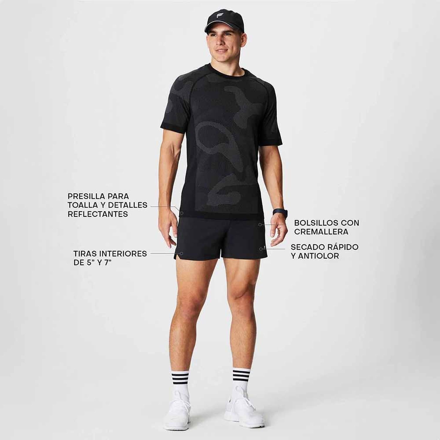 SHORT FABLETICS THE 5 ONE SHORT (LINED) HOMBRE - 6