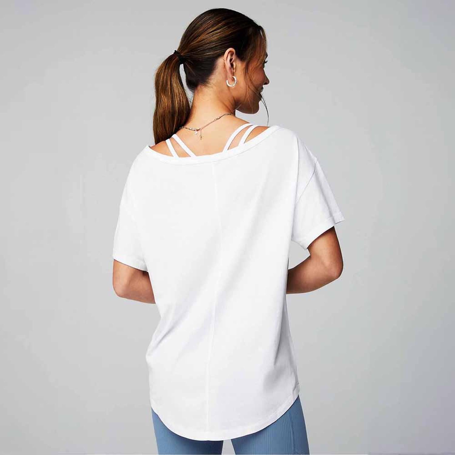 POLO FABLETICS 100% COTTON OVERSIZED TEE MUJER - 2