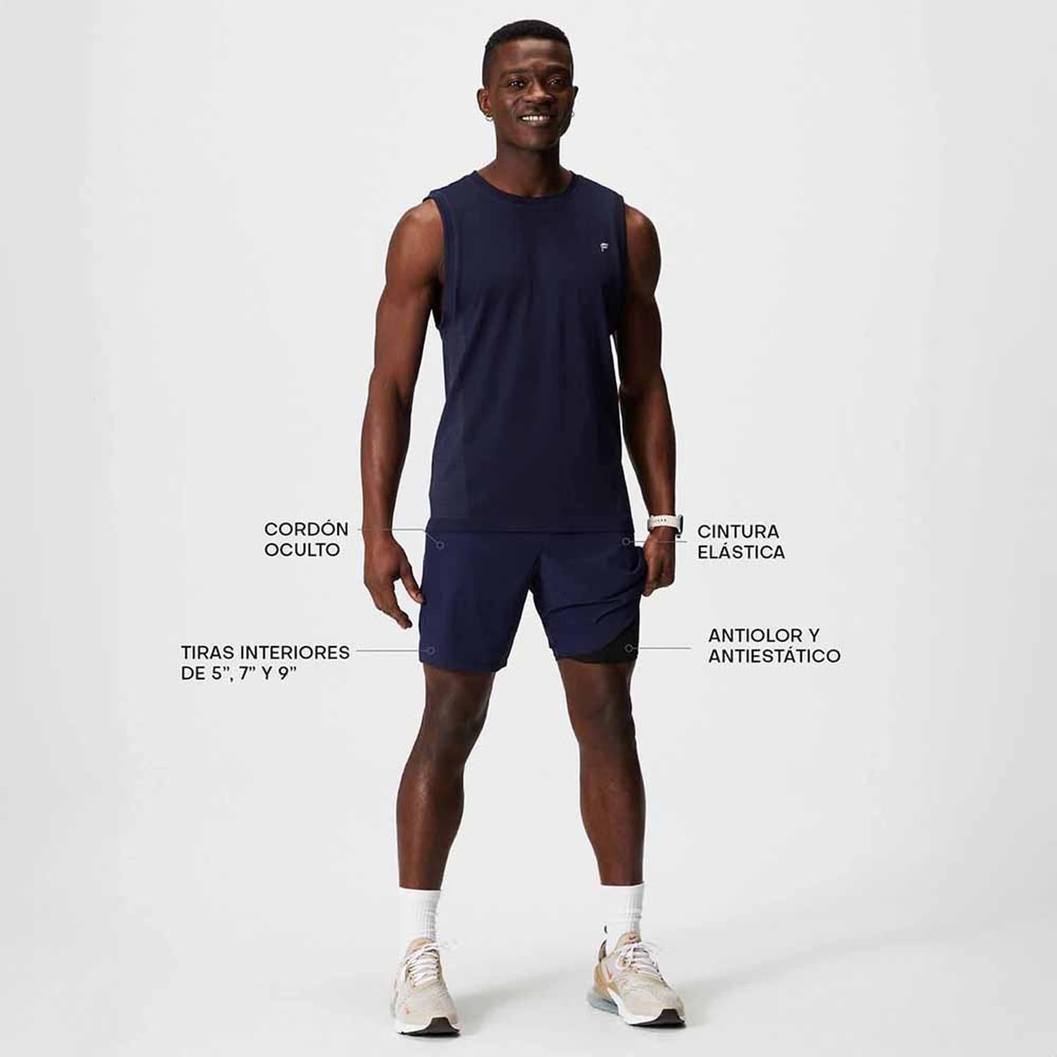 SHORT FABLETICS THE 7 FUNDAMENTAL SHORT II (LINED) HOMBRE - 5