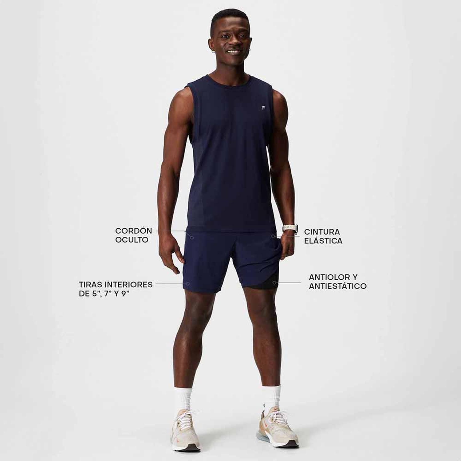 SHORT FABLETICS THE 7 FUNDAMENTAL SHORT II (LINED) HOMBRE - 5